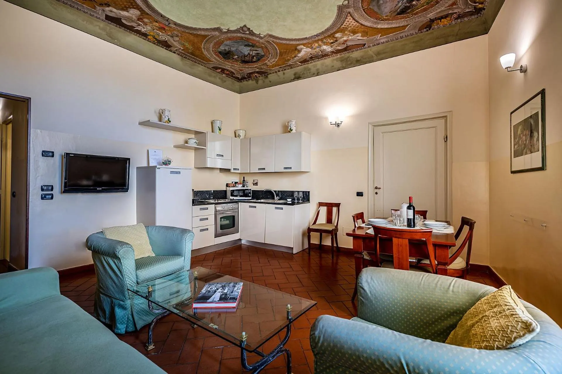 Living room in Palazzo Gamba Apartments al Duomo