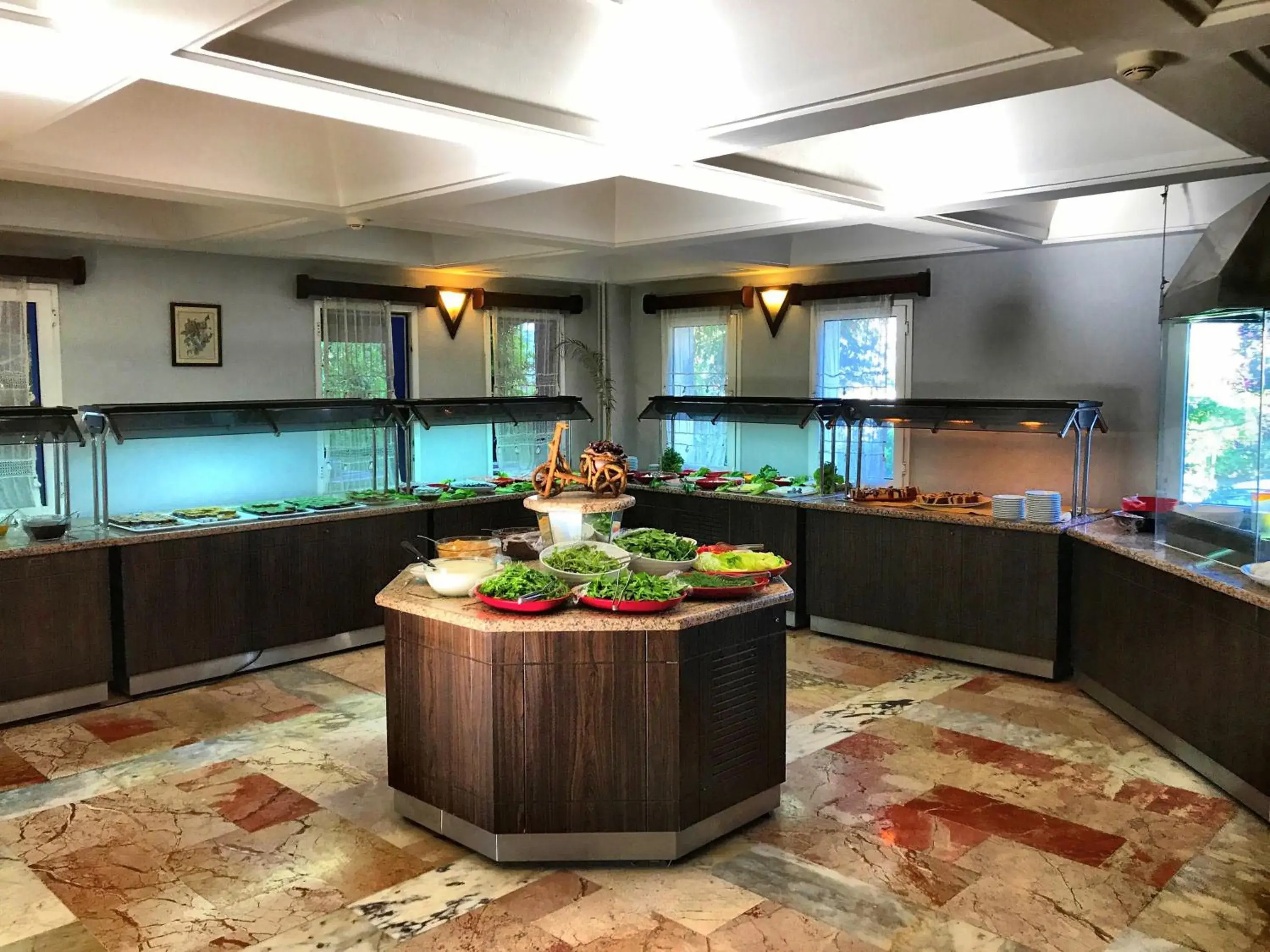 Food close-up in Hotel Atrium Food close-up in Hotel Atrium