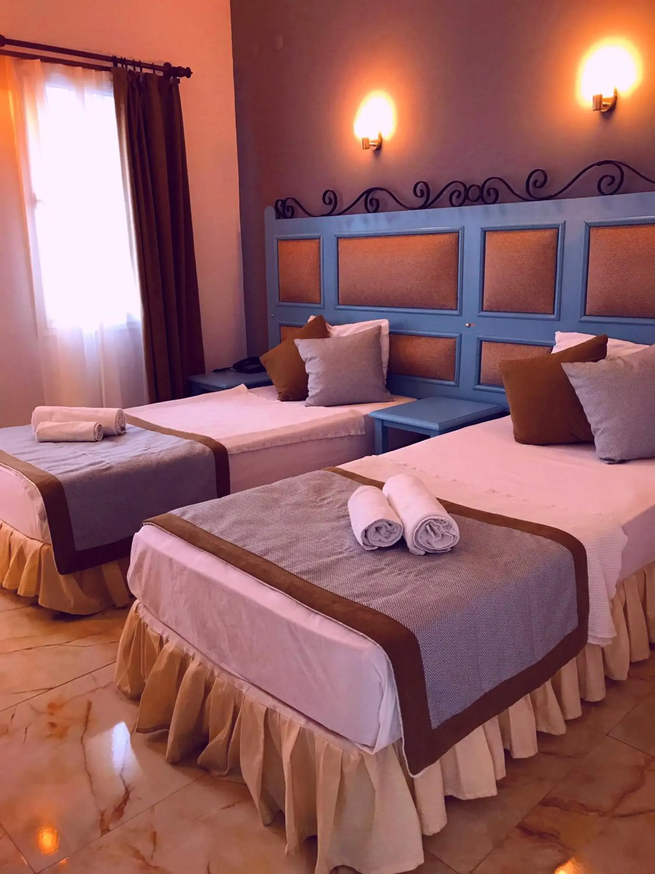 Bed in Hotel Atrium Bed in Hotel Atrium