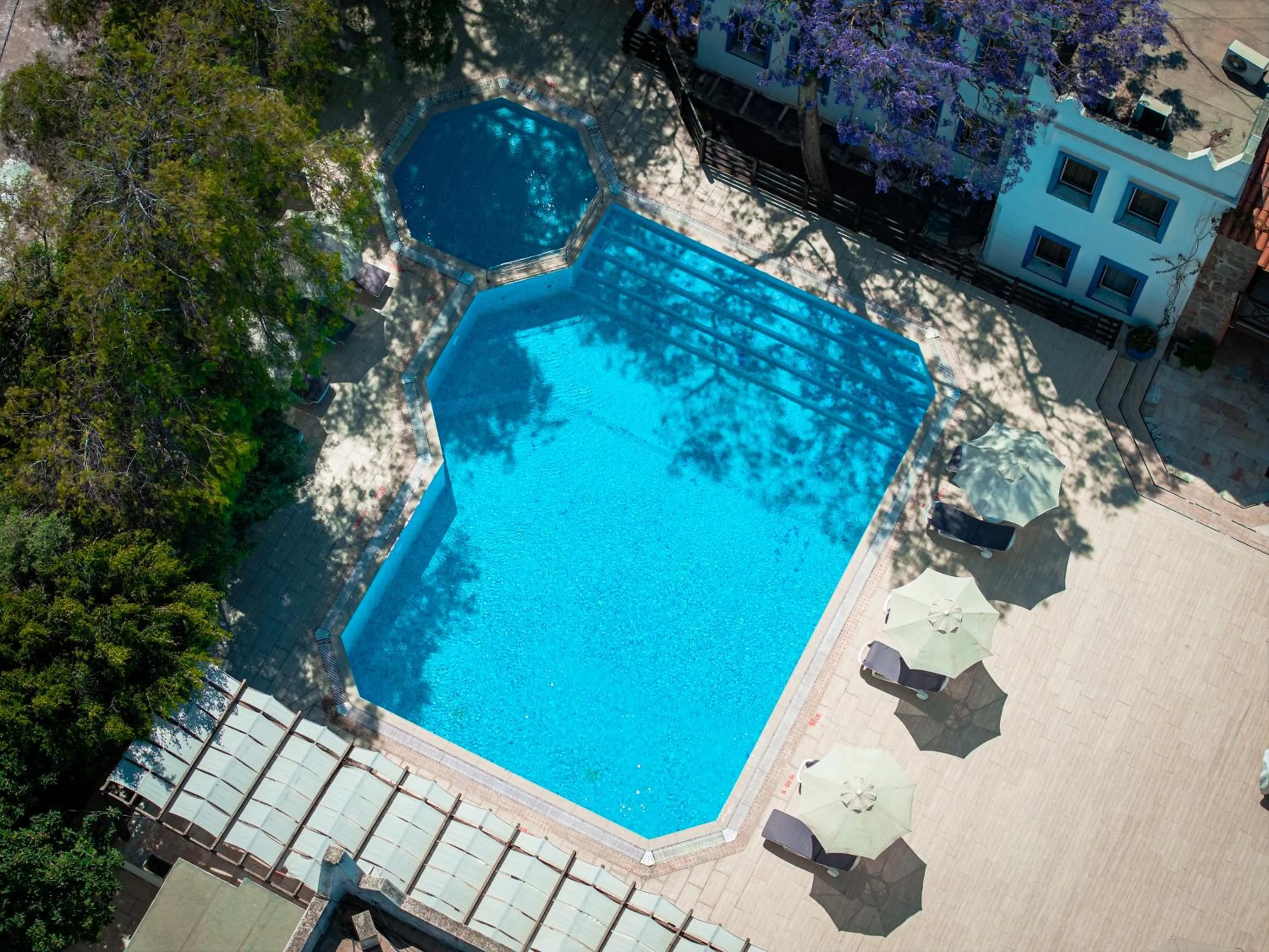 Pool view in Hotel Atrium