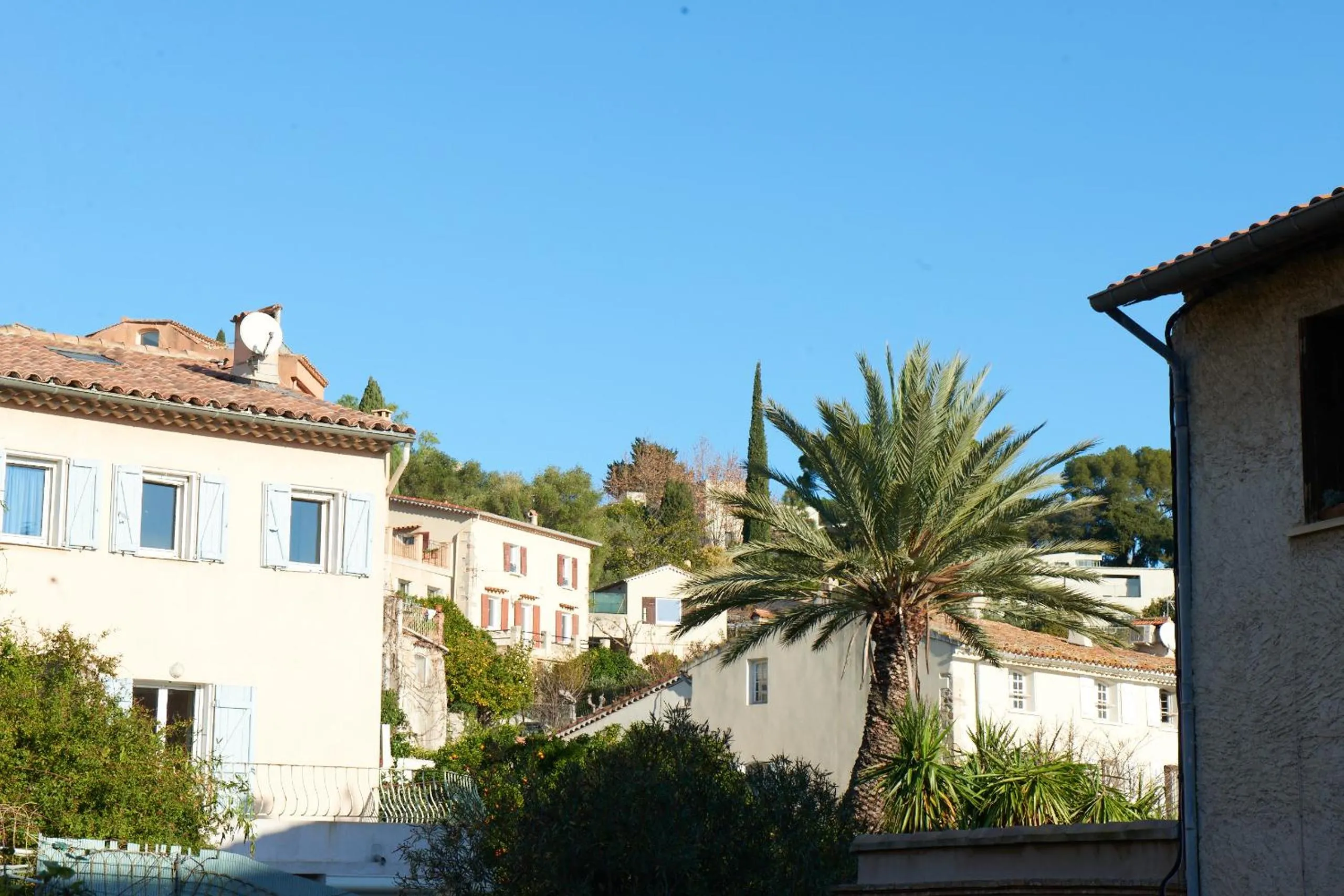 Quiet street view in La Suite Sainte Claire