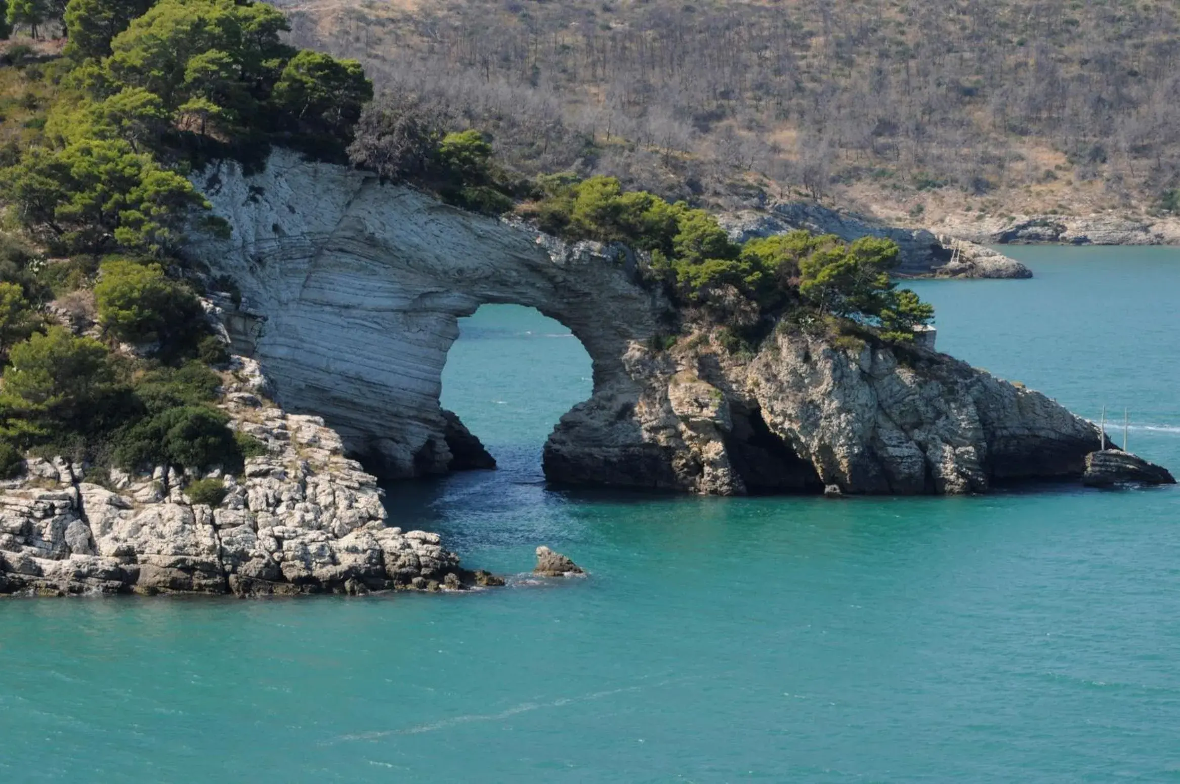 Sea view in Pugnochiuso Resort Hotel del Faro Sea view in Pugnochiuso Resort Hotel del Faro