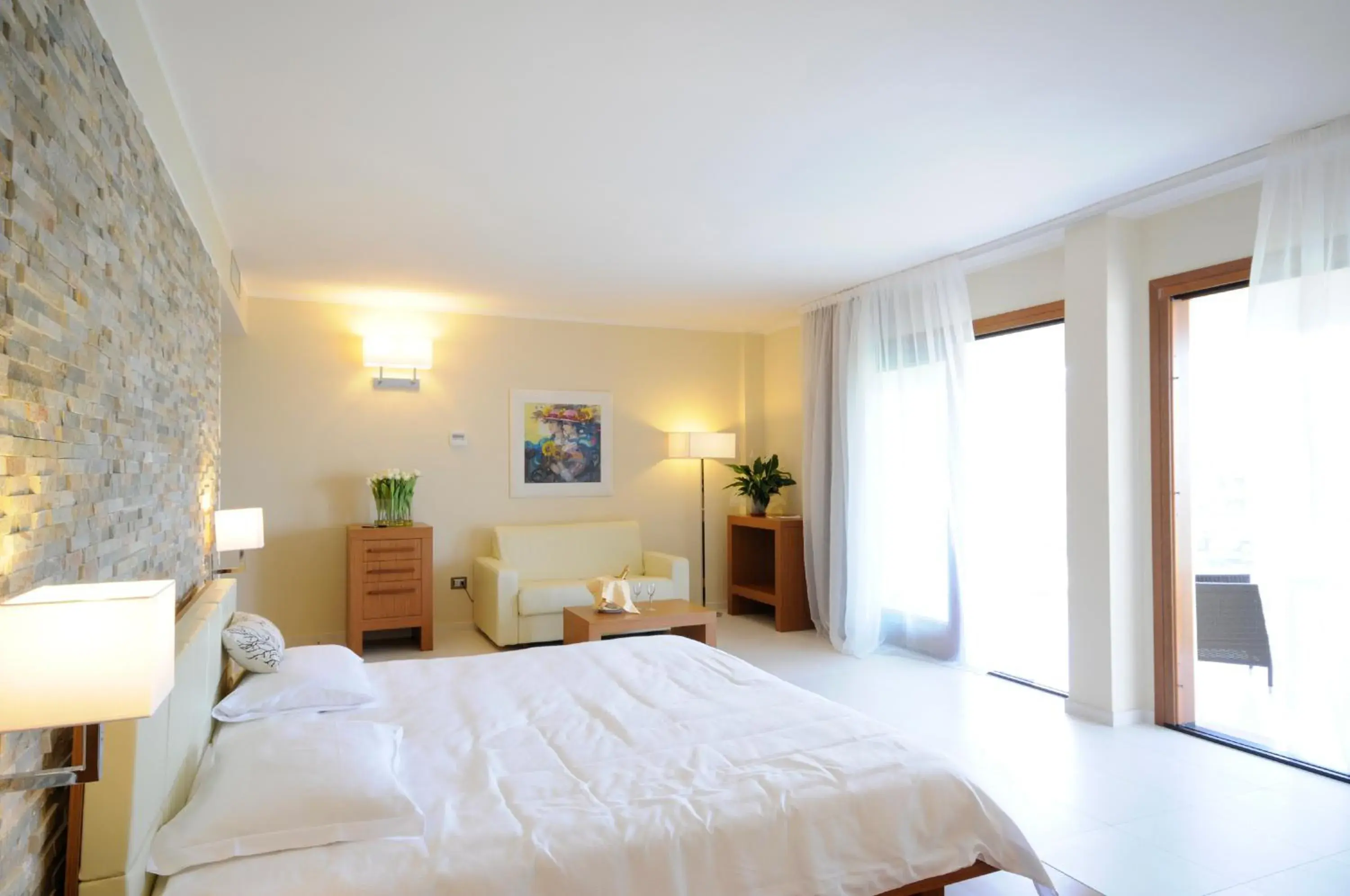 Bed in Pugnochiuso Resort Hotel del Faro Bed in Pugnochiuso Resort Hotel del Faro