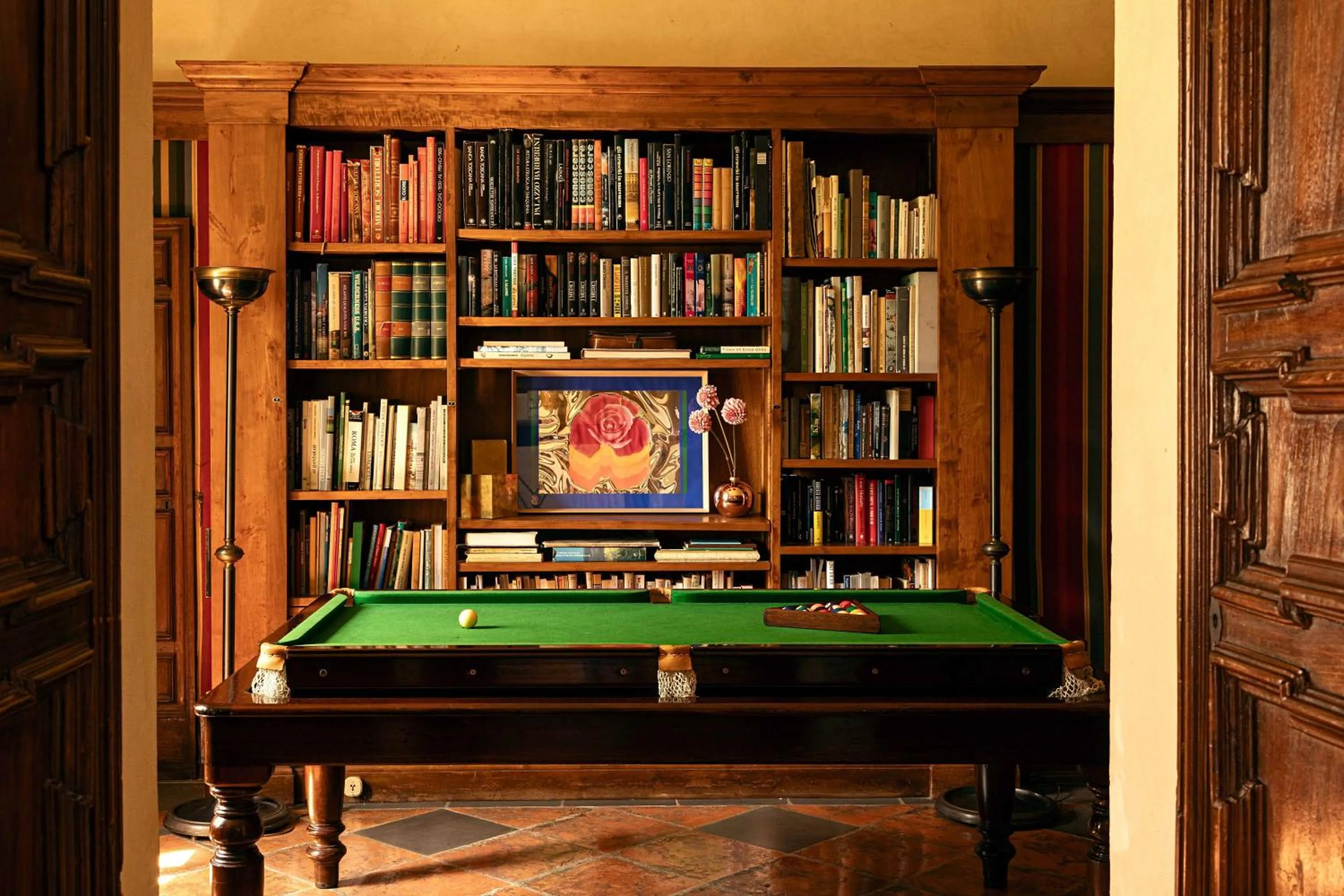 Billiard in Hotel Certosa Di Maggiano