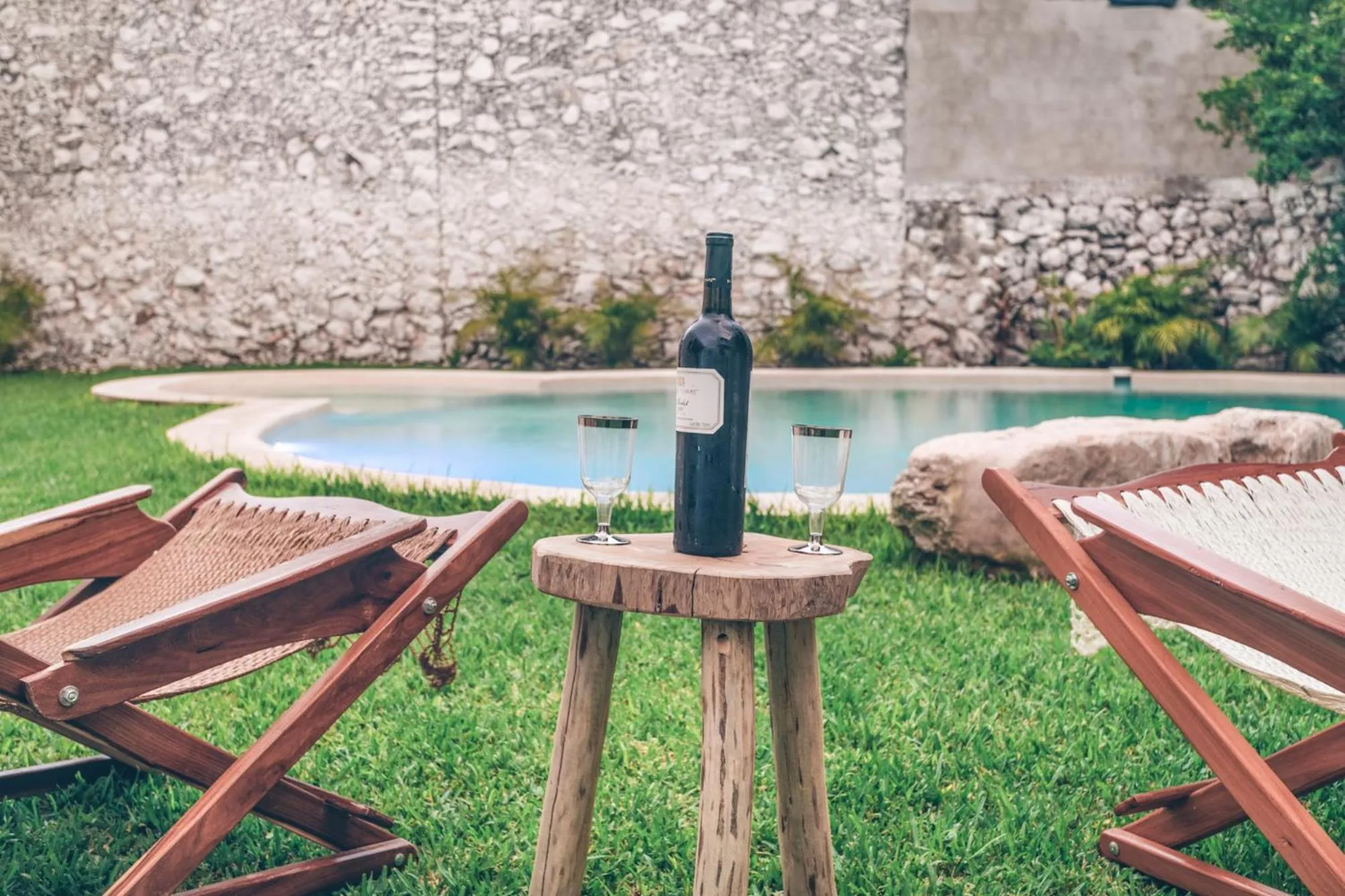 Pool view in VillaBoha