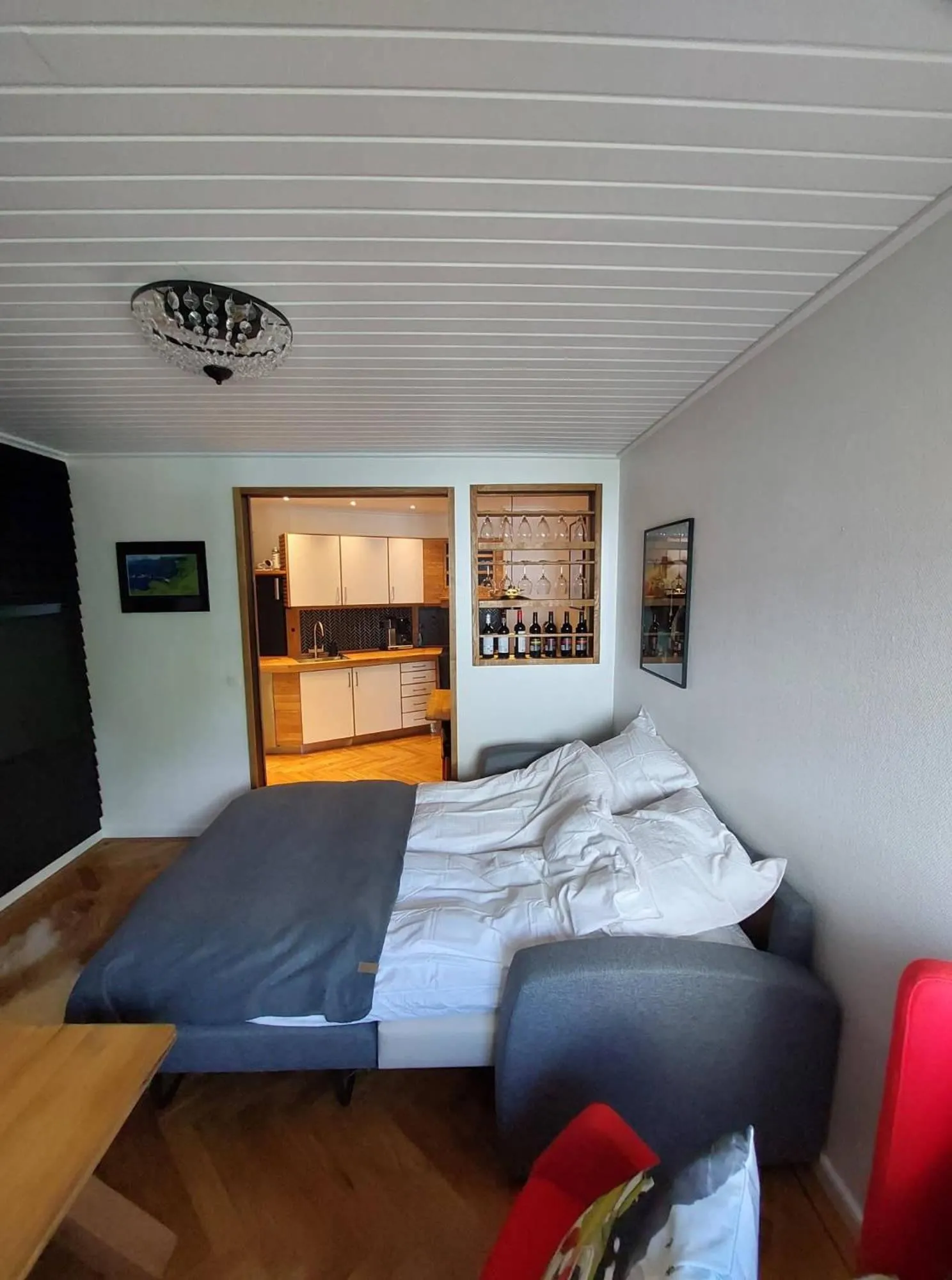 Bed in Tórshavn City Apartment