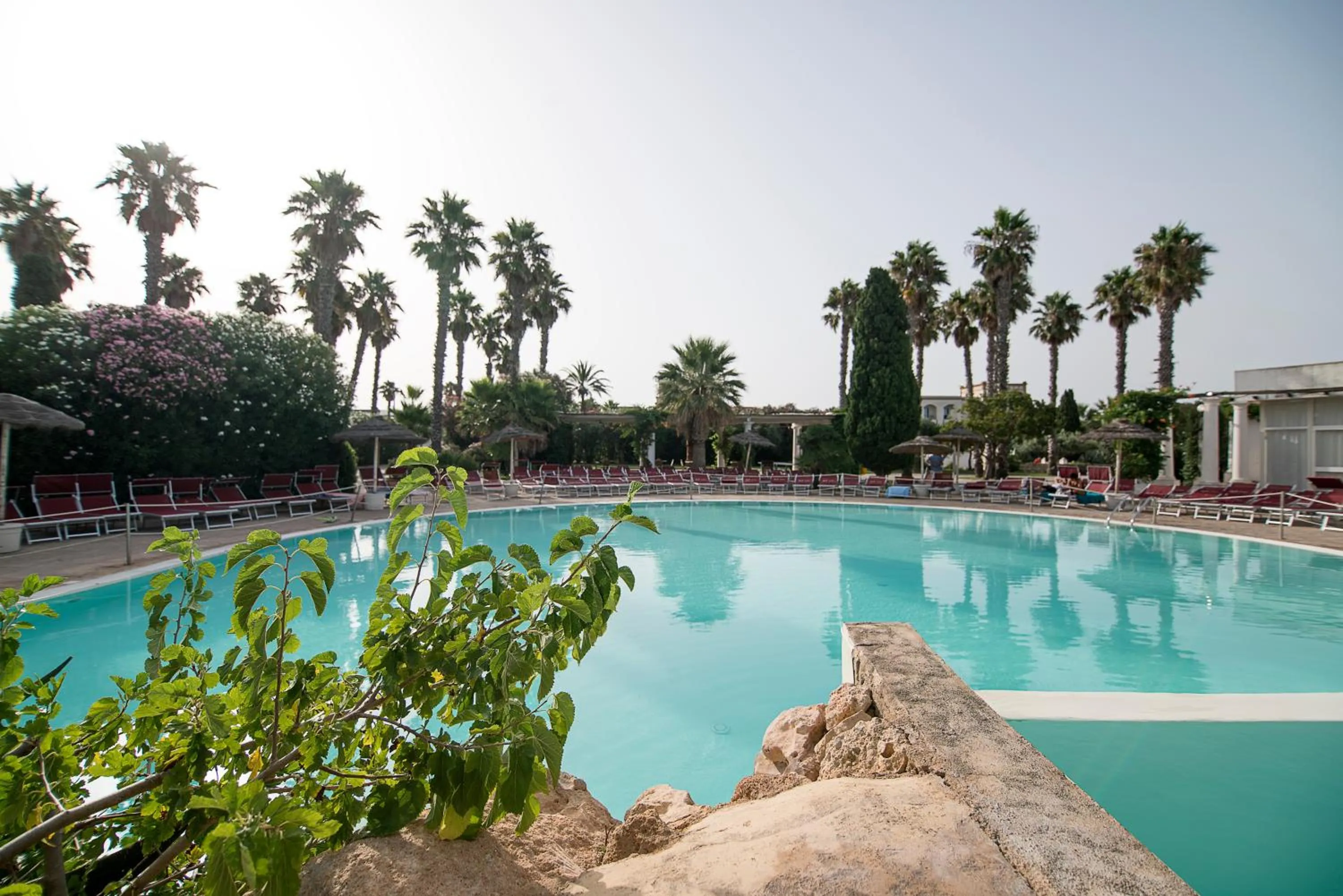 Pool view in Hotel Baglio Basile