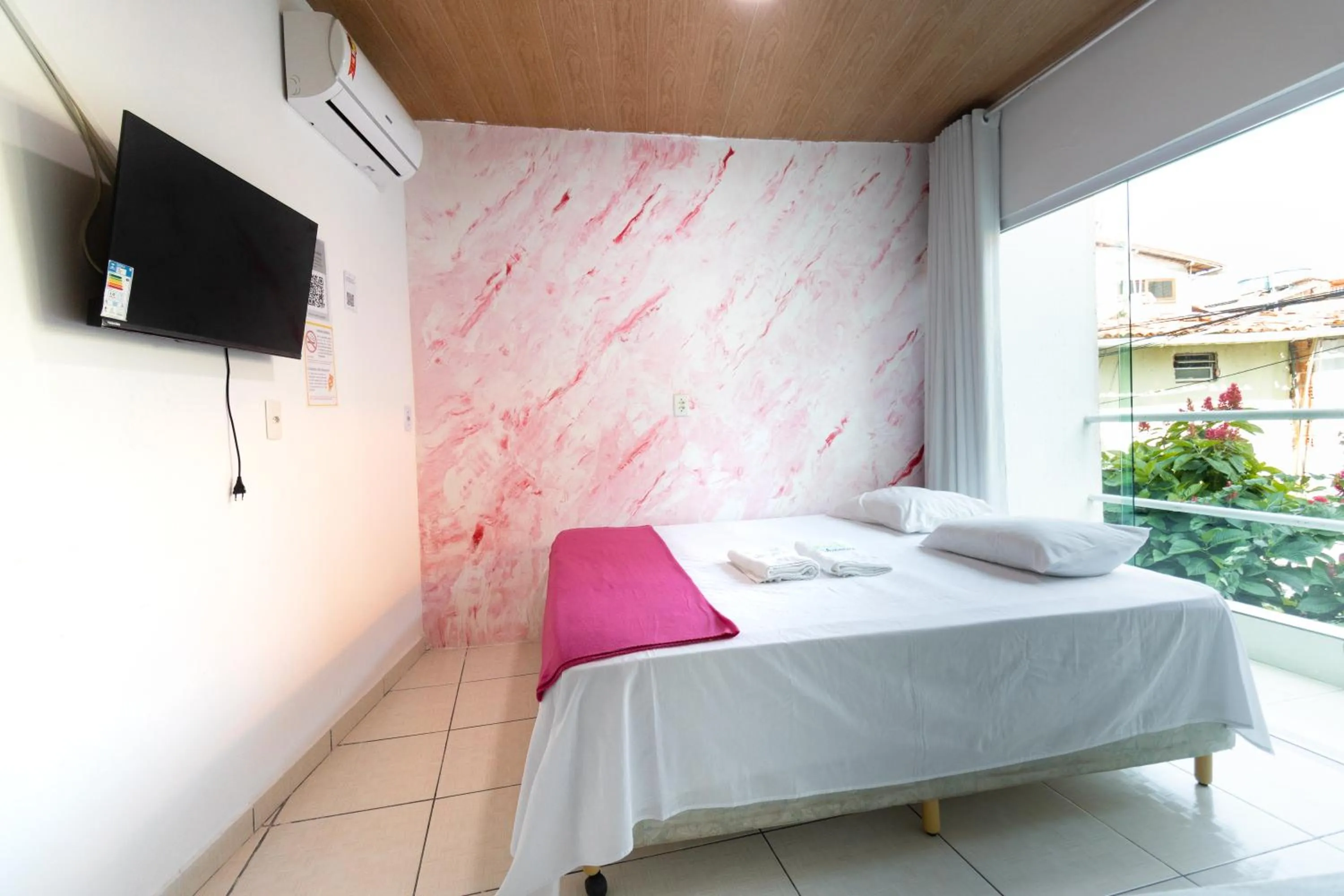 Bed in Pousada Shamah