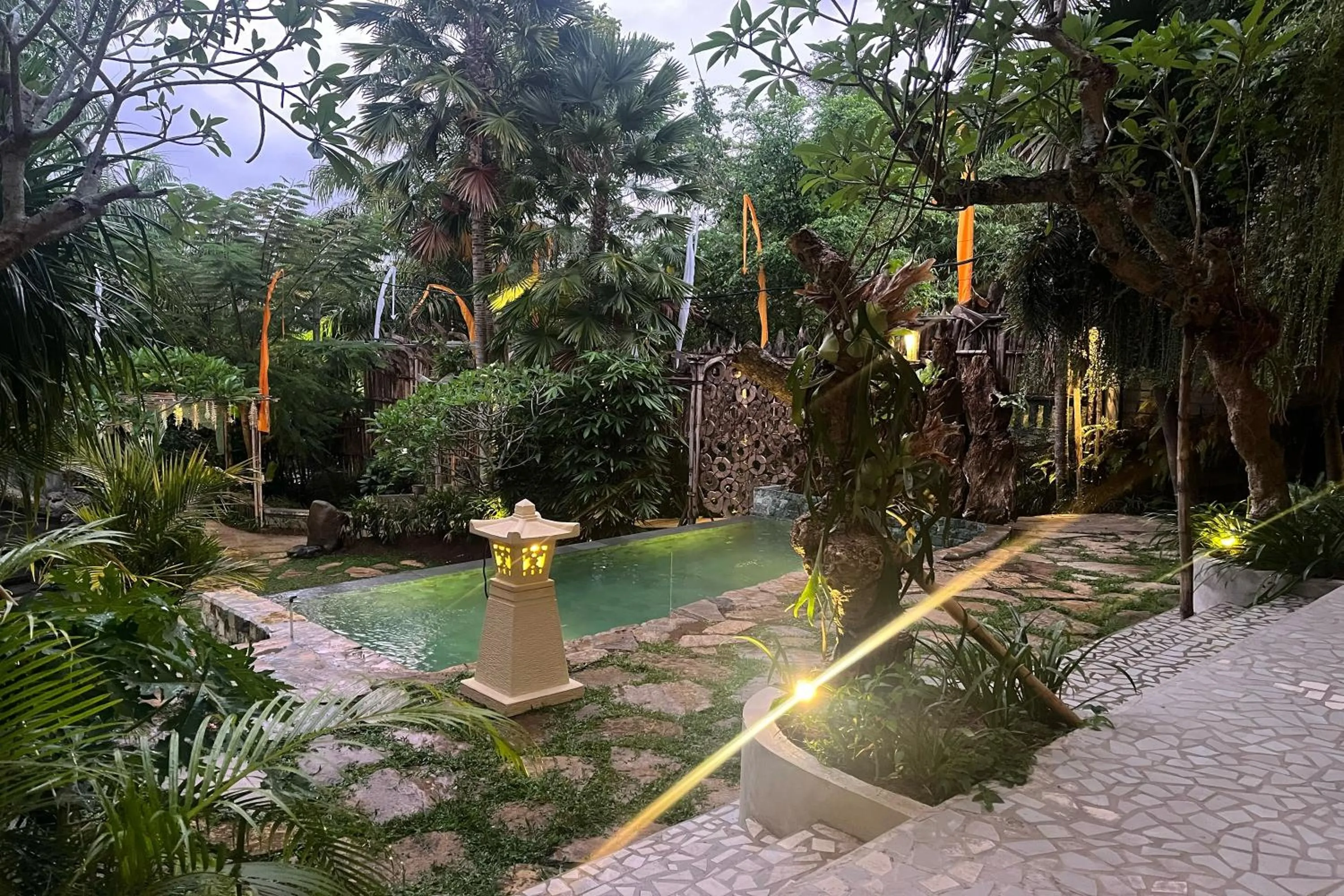 Garden view in Nayaka Living Ubud