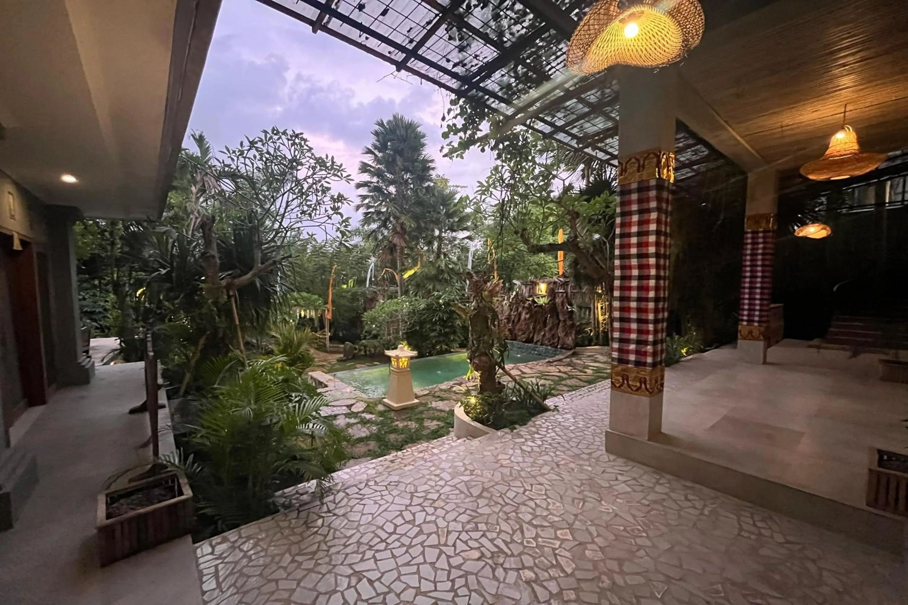 Garden view in Nayaka Living Ubud
