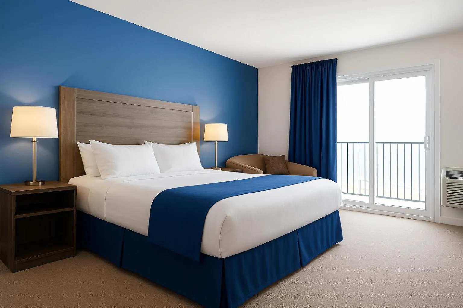 Bed in Hotel de la Rive