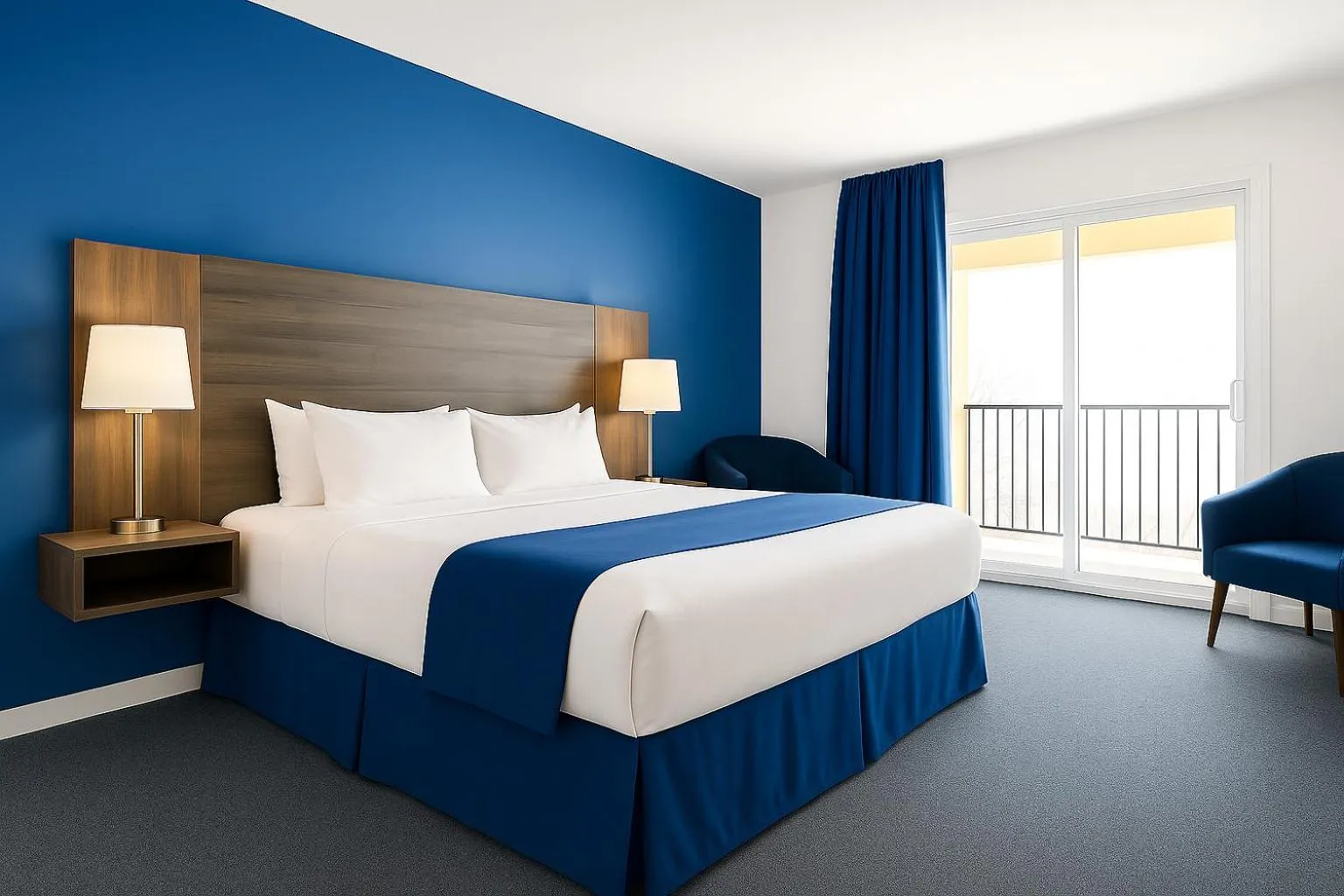 Bed in Hotel de la Rive