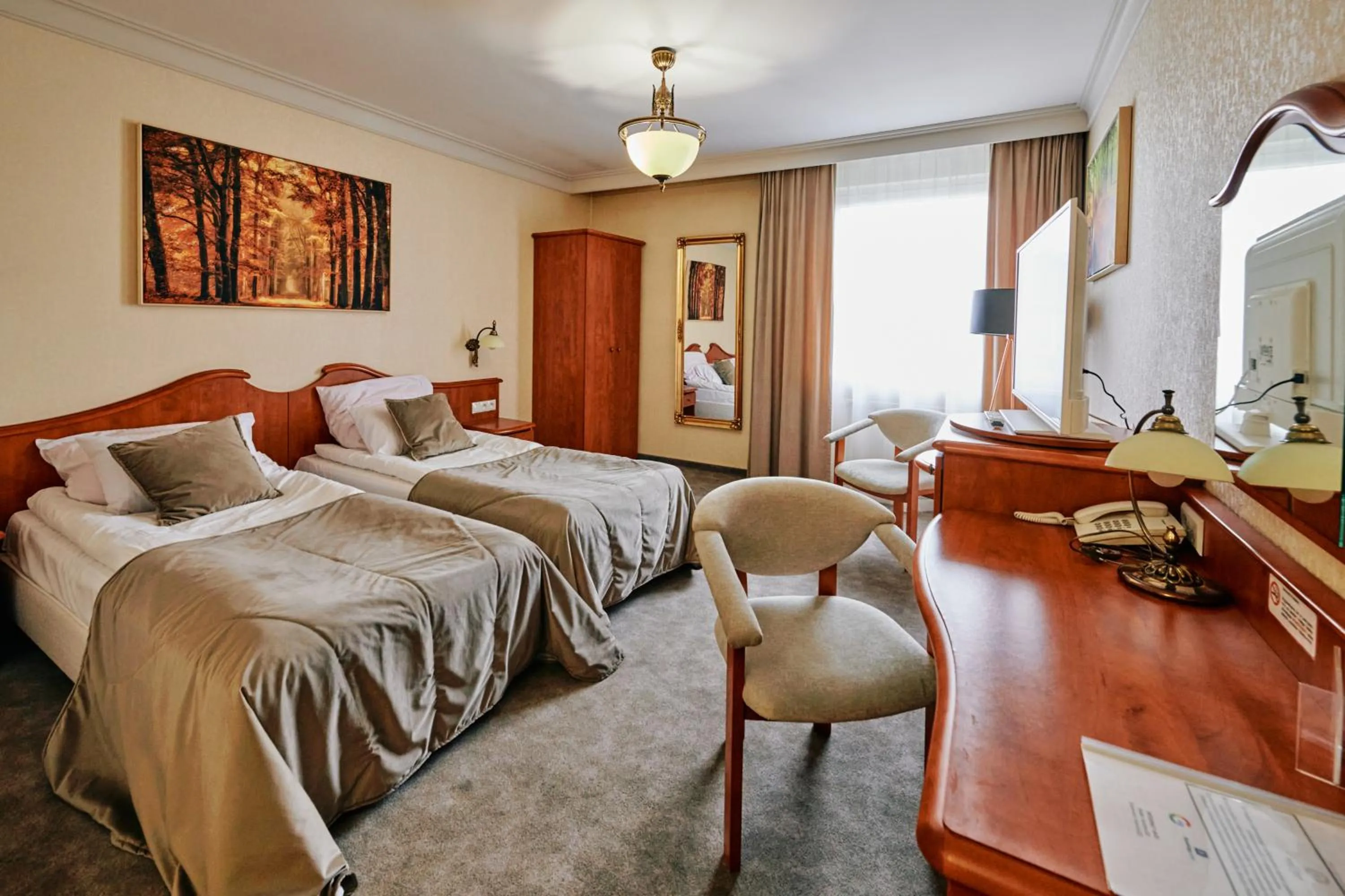 Bed in Biały Dom Henlex Hotel Restauracja