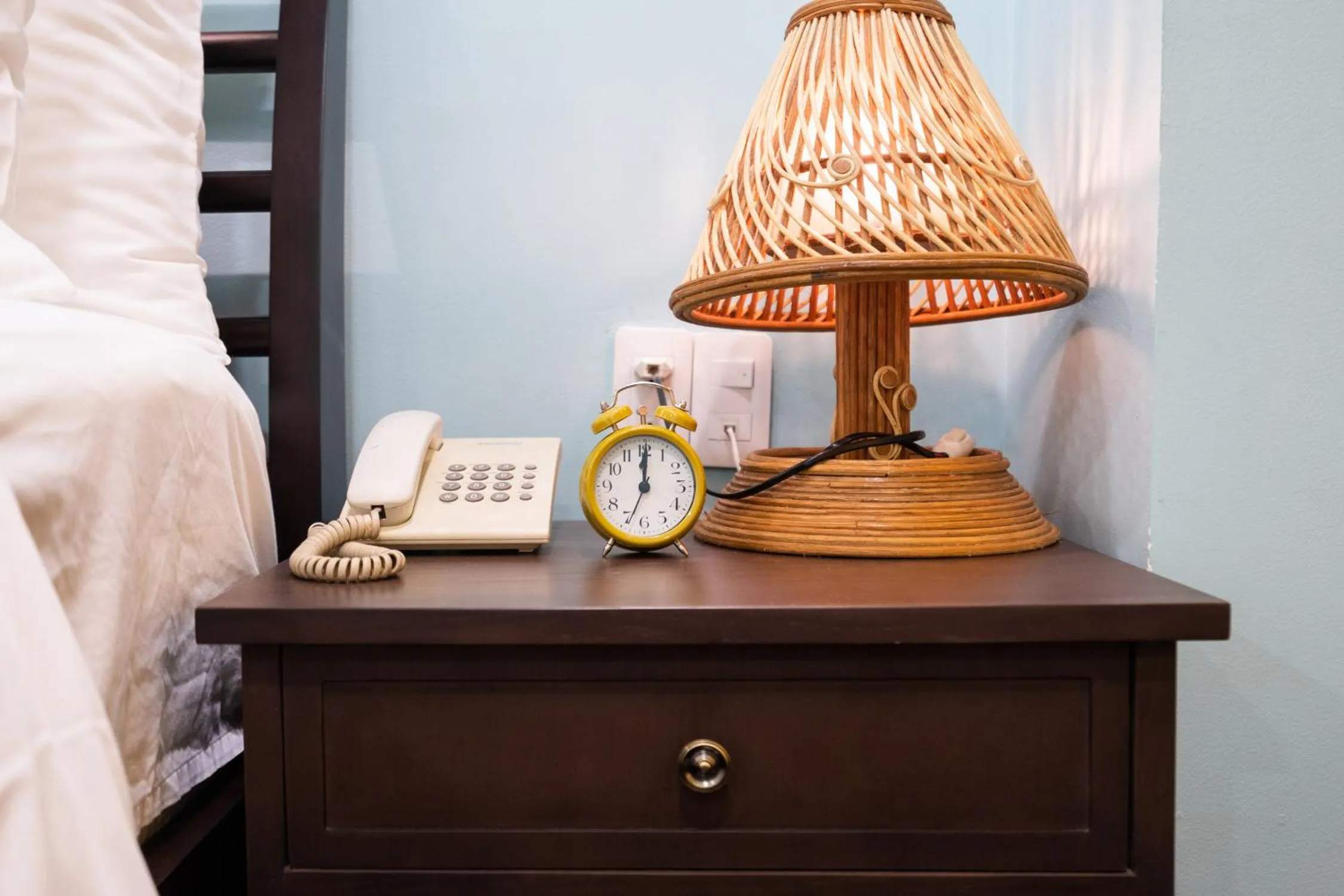 Seating area, Bed in Rustique Maison