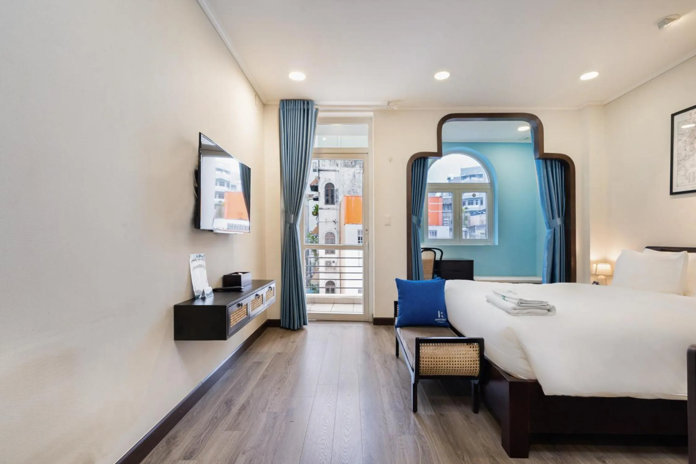 Photo of the whole room, Bed in Rustique Maison