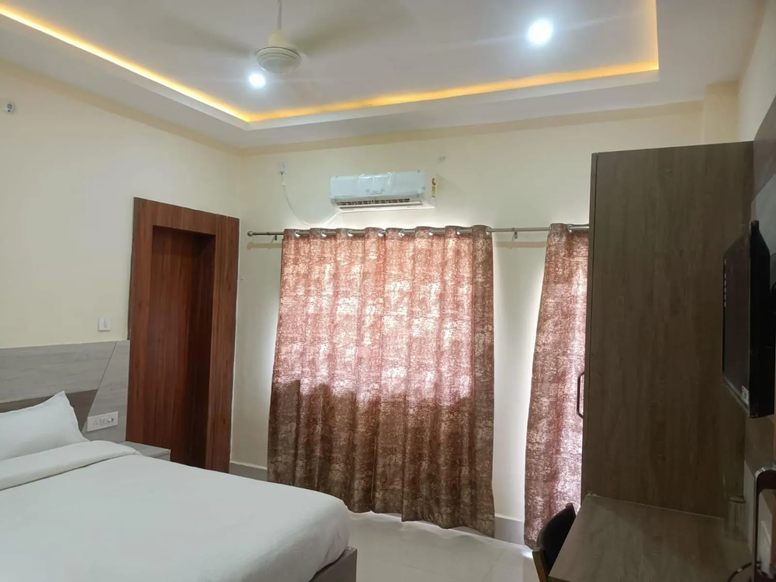 Bed in Hotel Rajwada palace