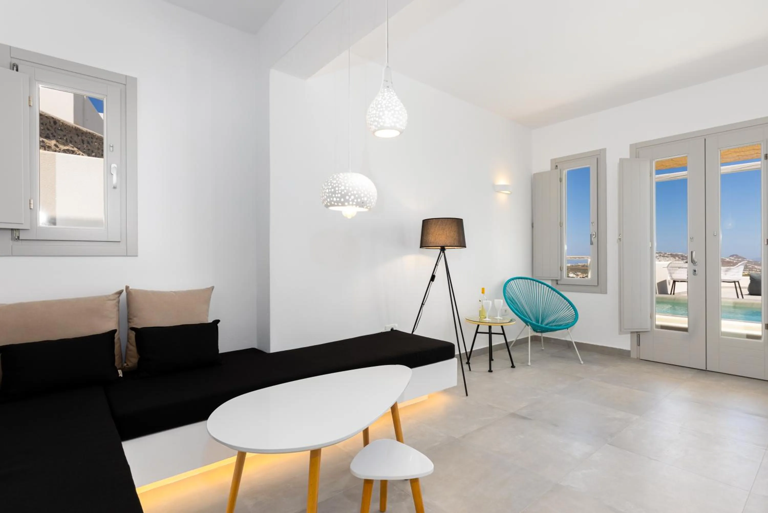 Living room in SERAPIAS SUITES