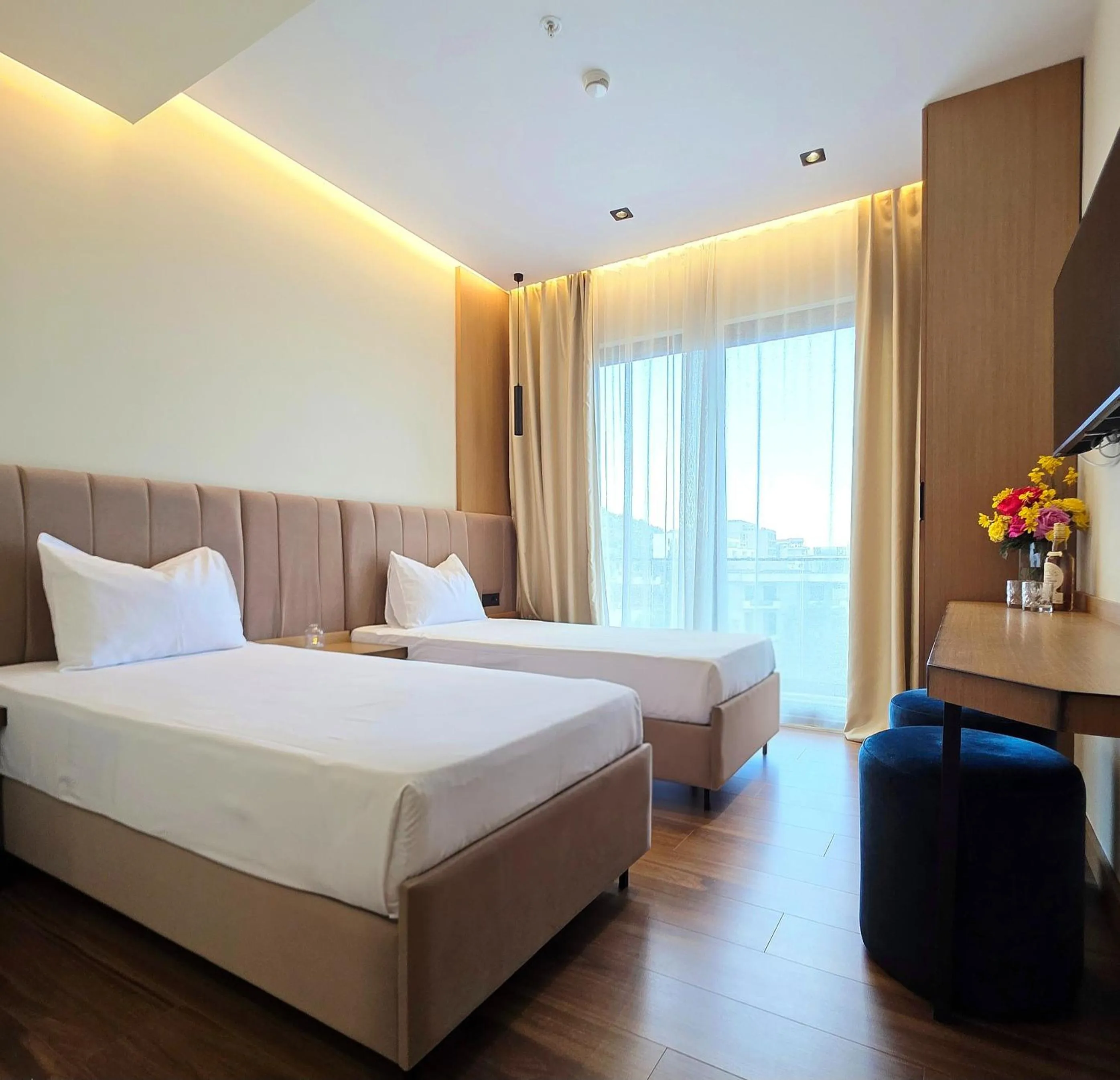 Bed in Valza Boutique Hotel