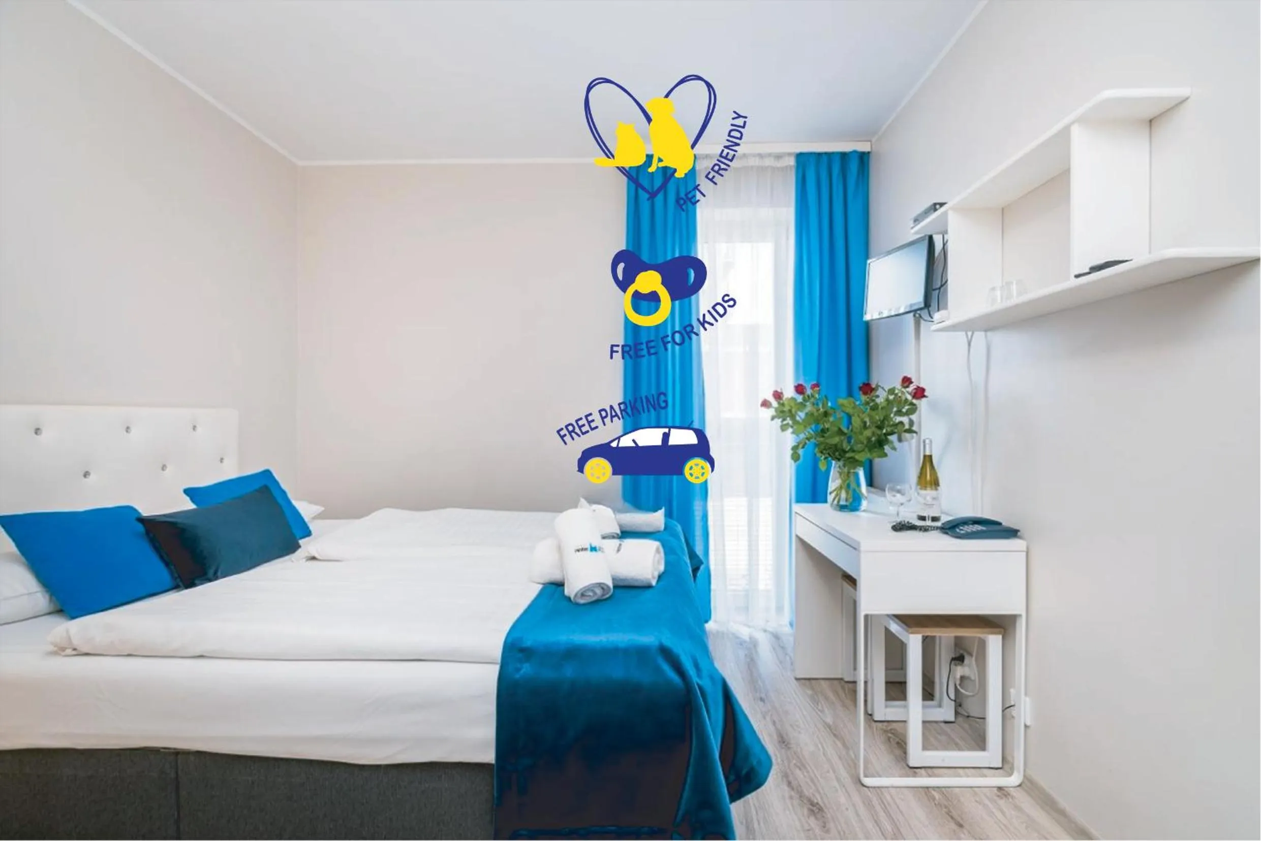 Bedroom, Bed in Hotel Nowa Panorama