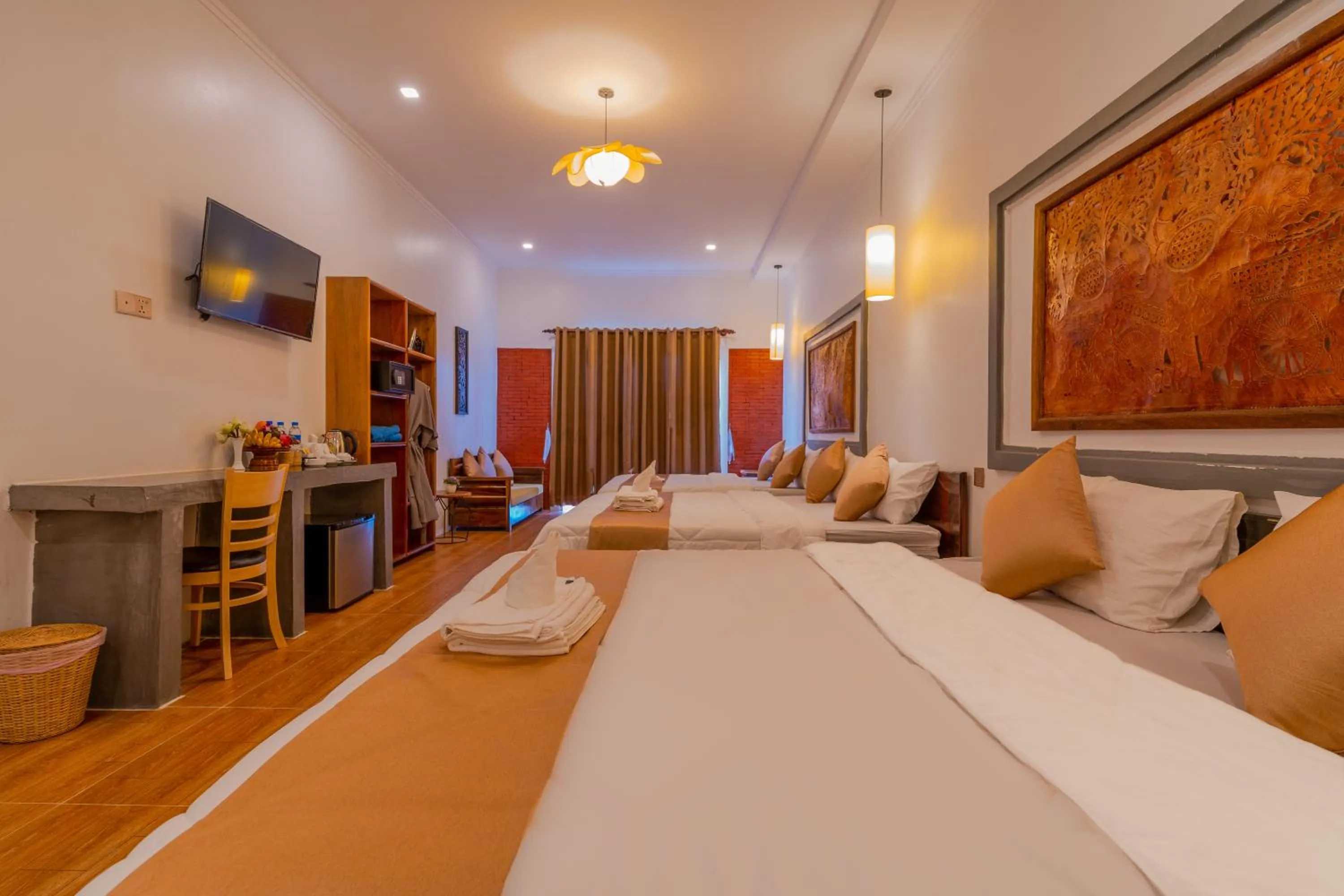 Coffee/tea facilities, Bed in Angkor Rithy Boutiquese