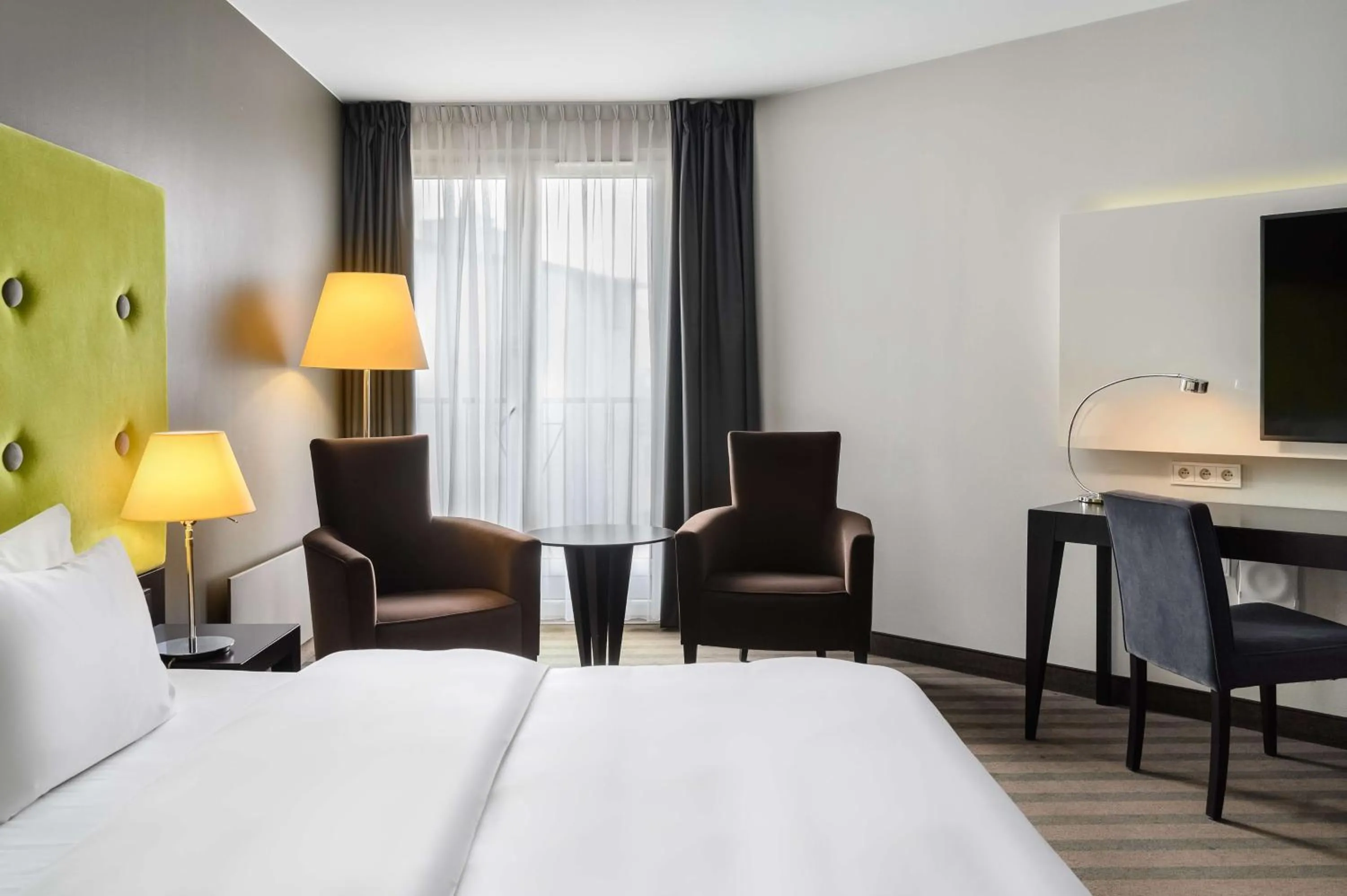 TV and multimedia, Bed in Radisson Blu Sobieski