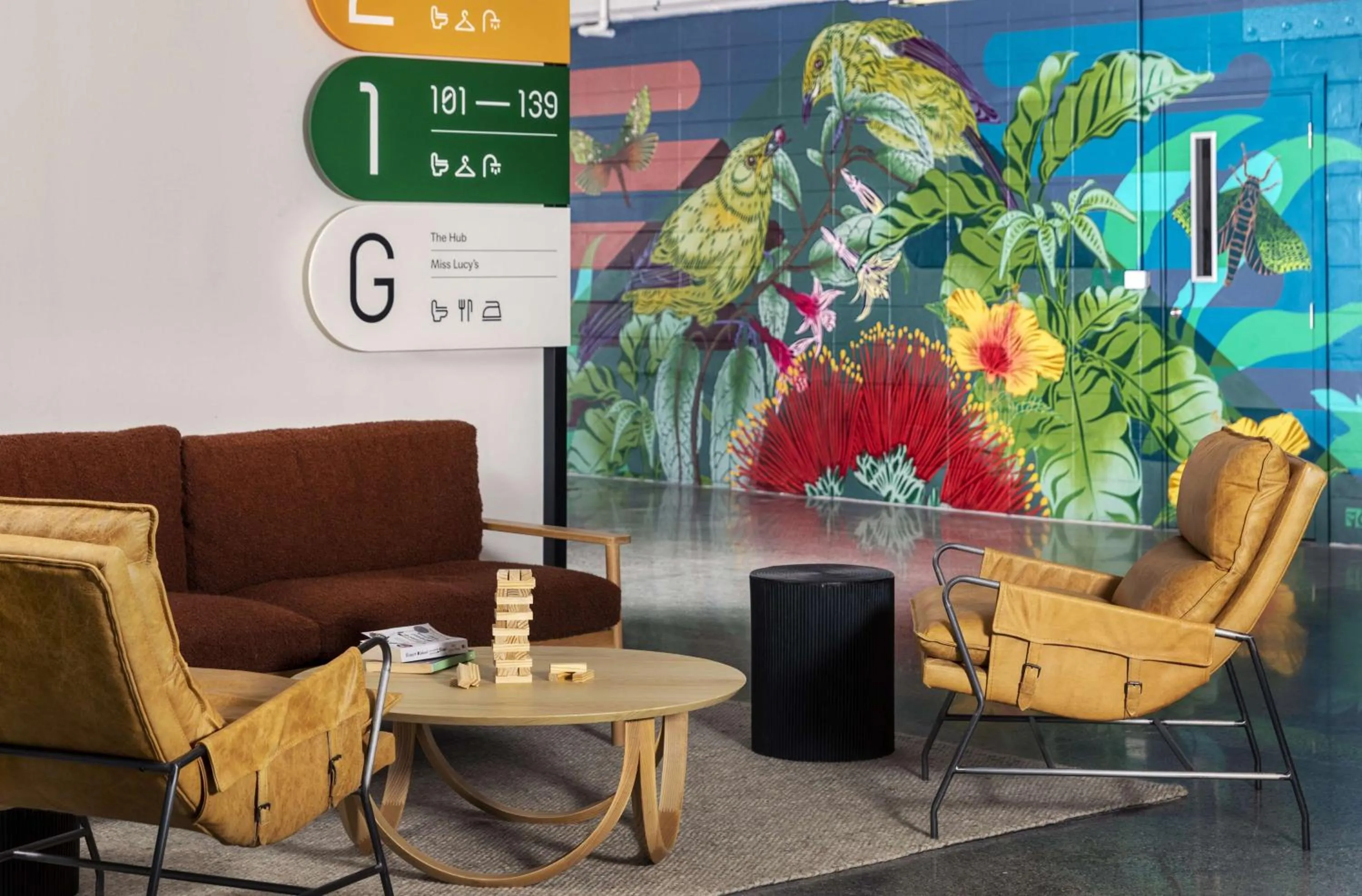 Lobby or reception in LyLo Auckland Hotel