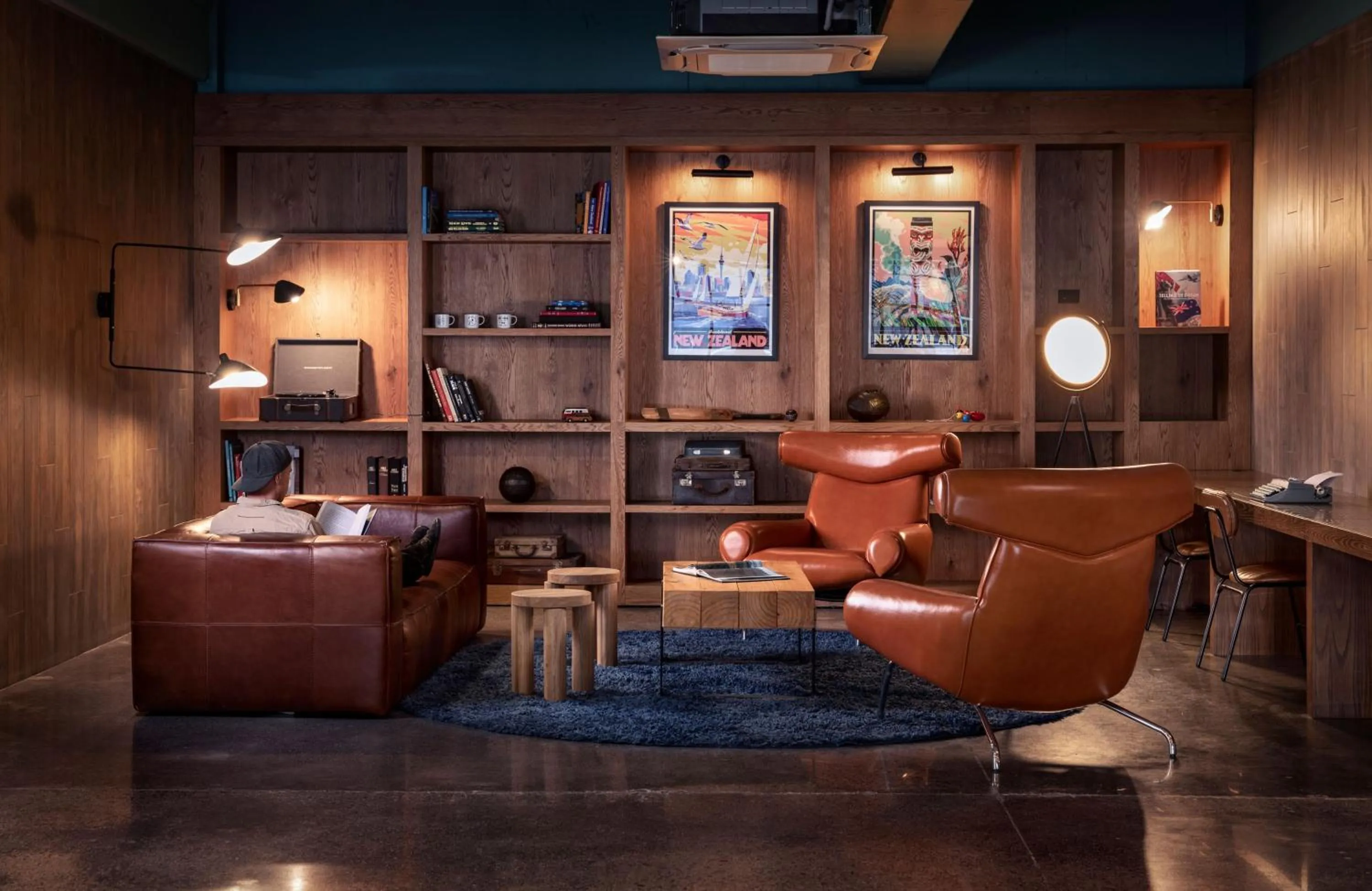 Living room in LyLo Auckland Hotel