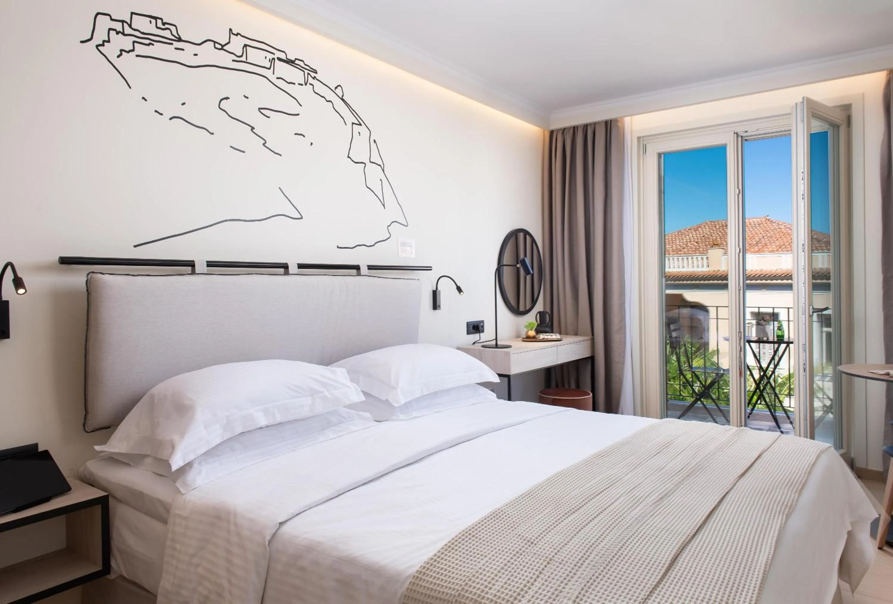 Balcony/Terrace, Bed in Epoch House & The Orange Shop - Adults Only