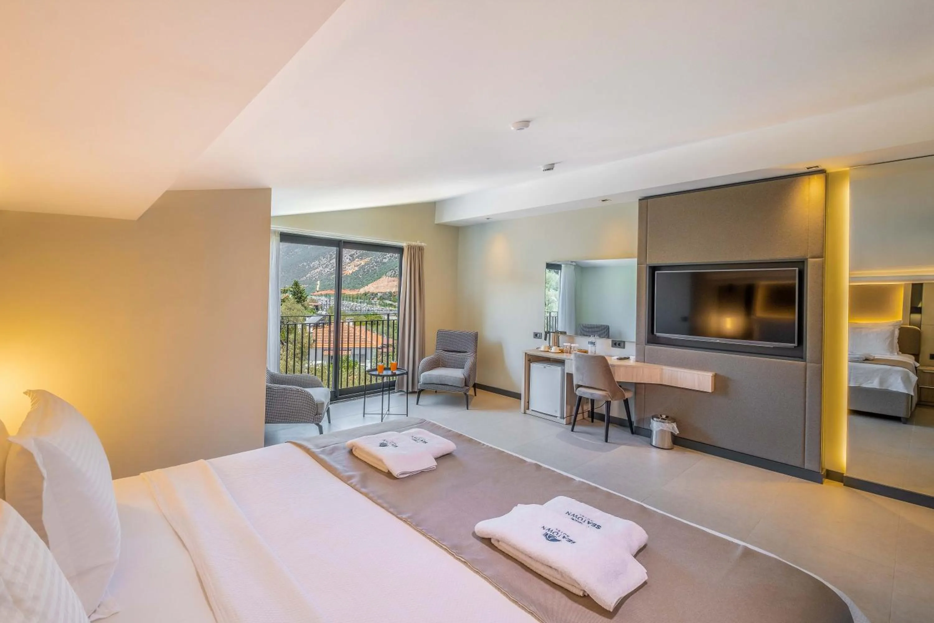 Bed in SeaTown Hotel