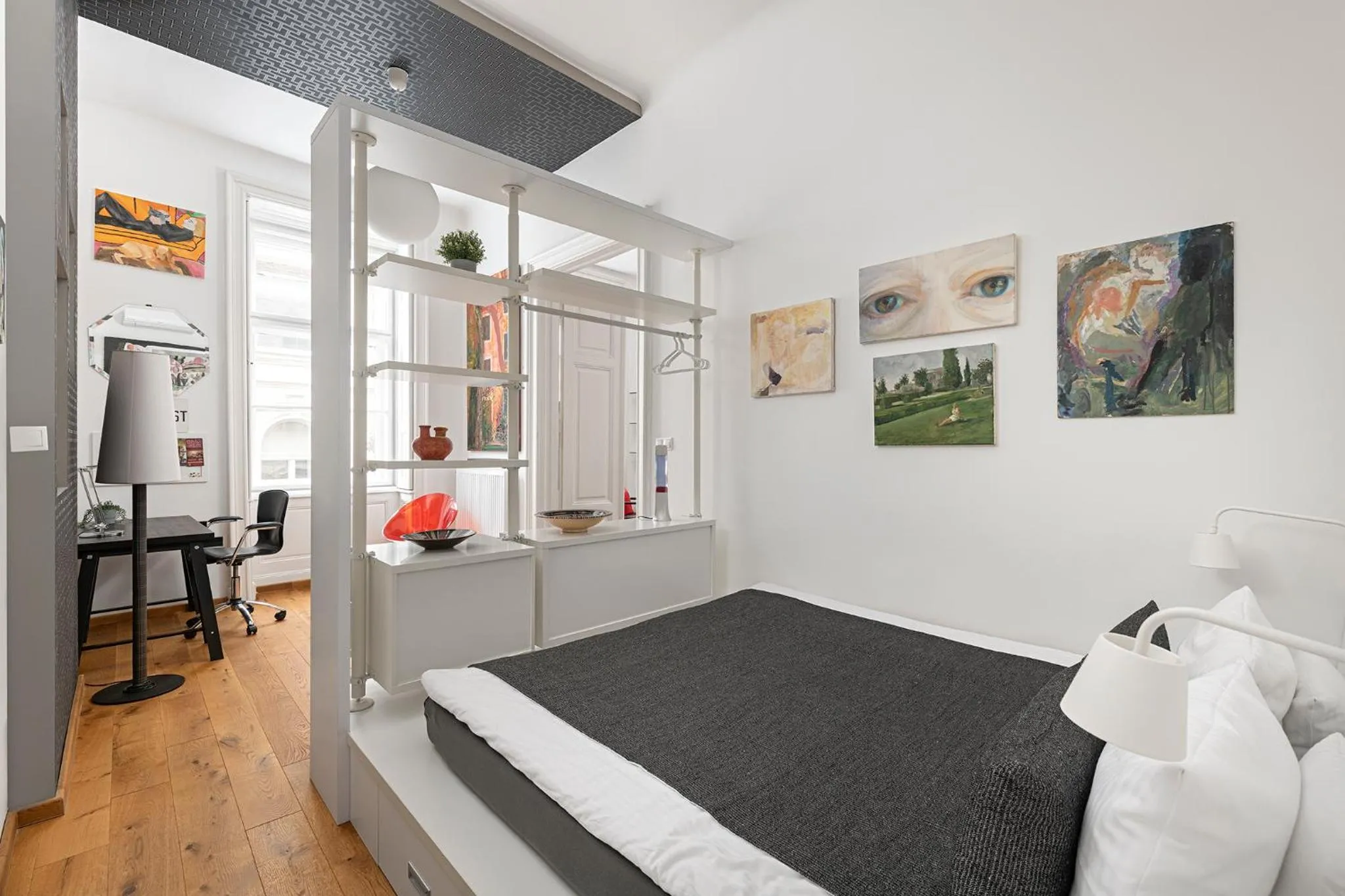 Bed in BonBon Style Apartman Budapest