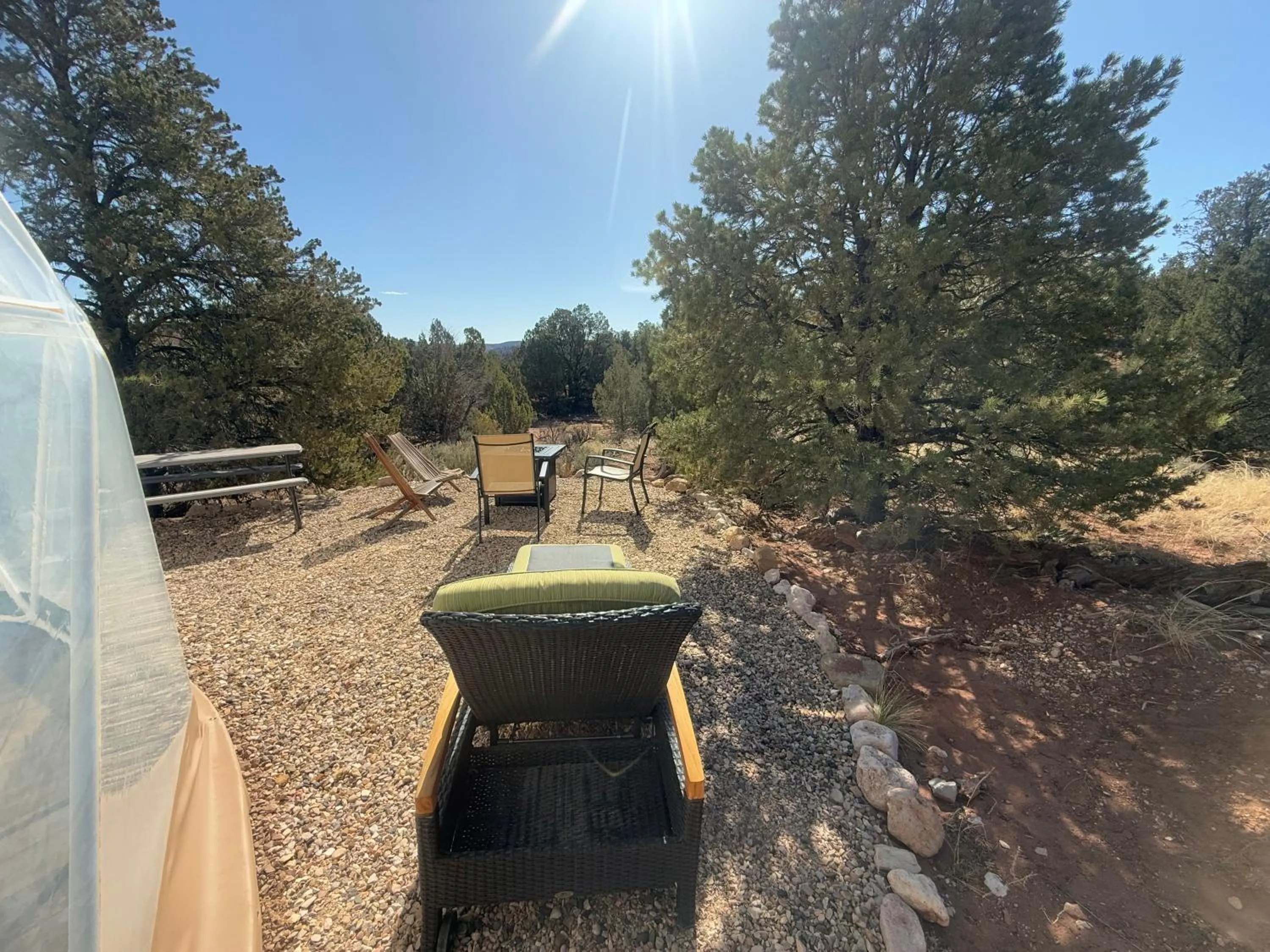 Patio in Bryce Glamp And Camp