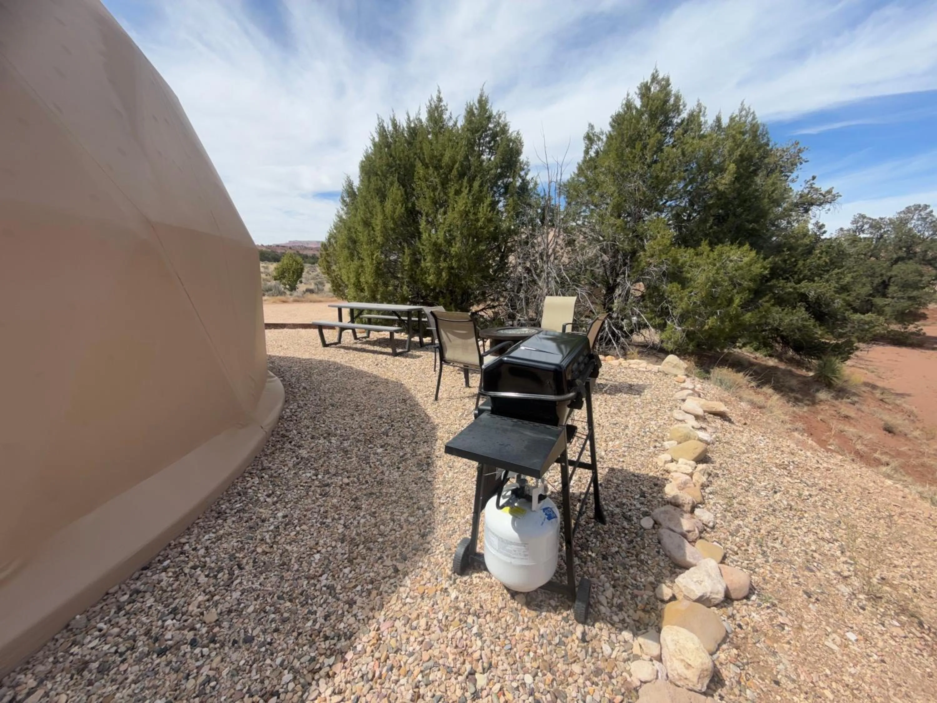 Patio in Bryce Glamp And Camp
