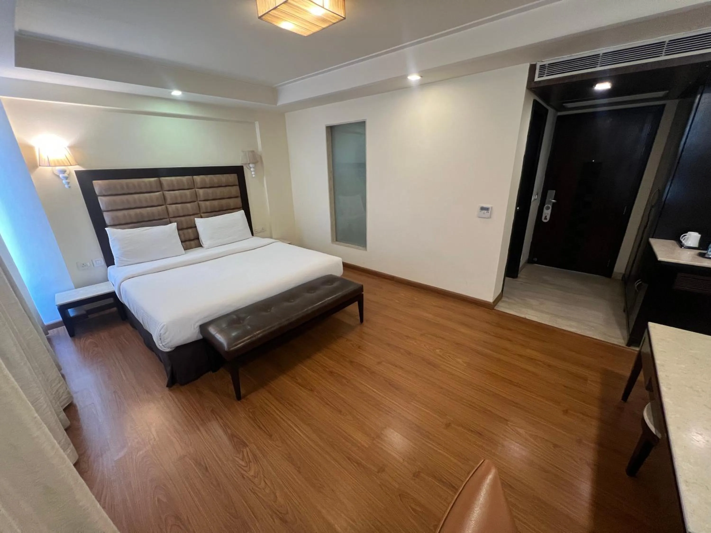 Bed in Madhuban Hotel , New delhi