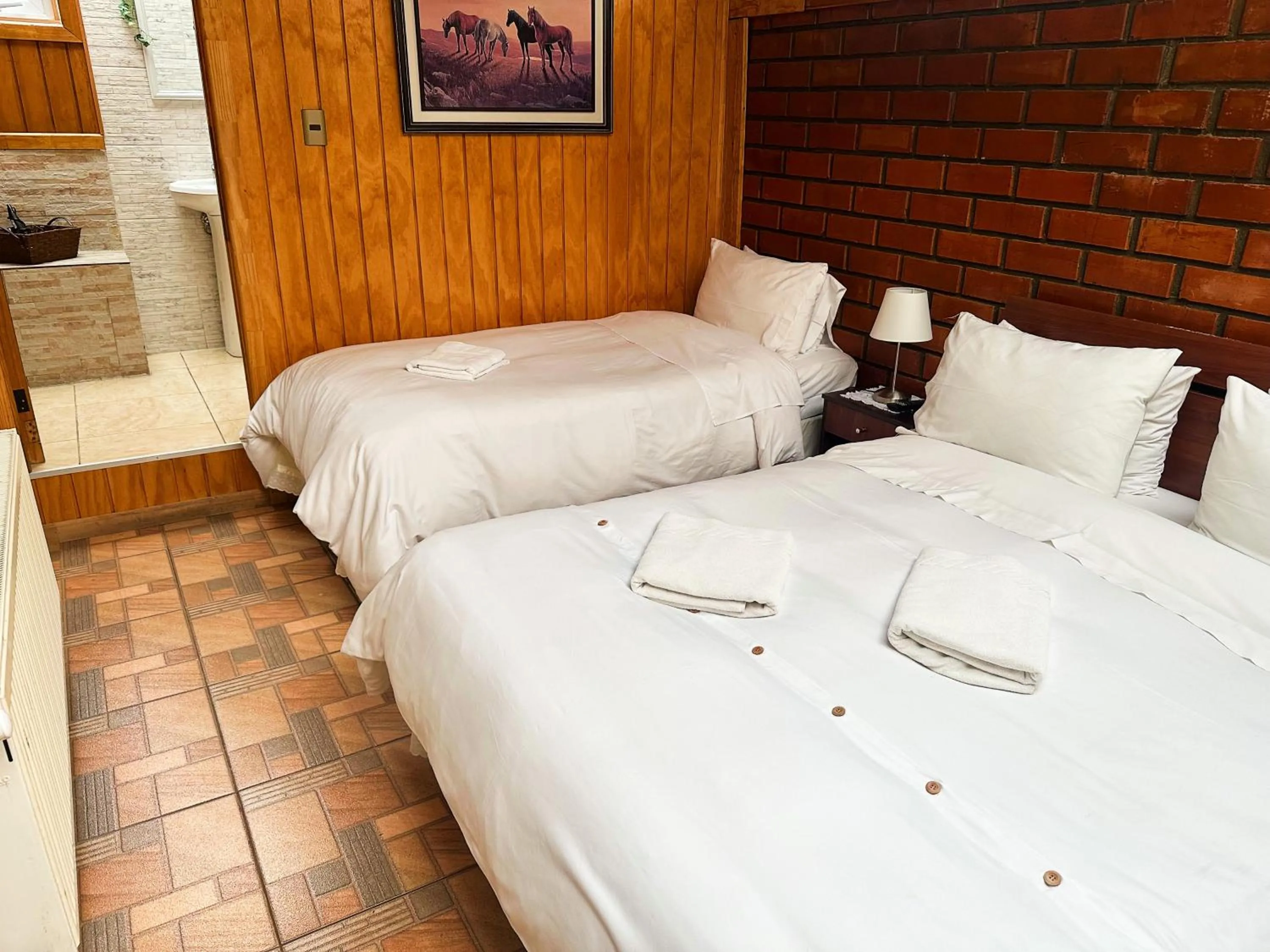 Bed in Hostal Hielo Sur