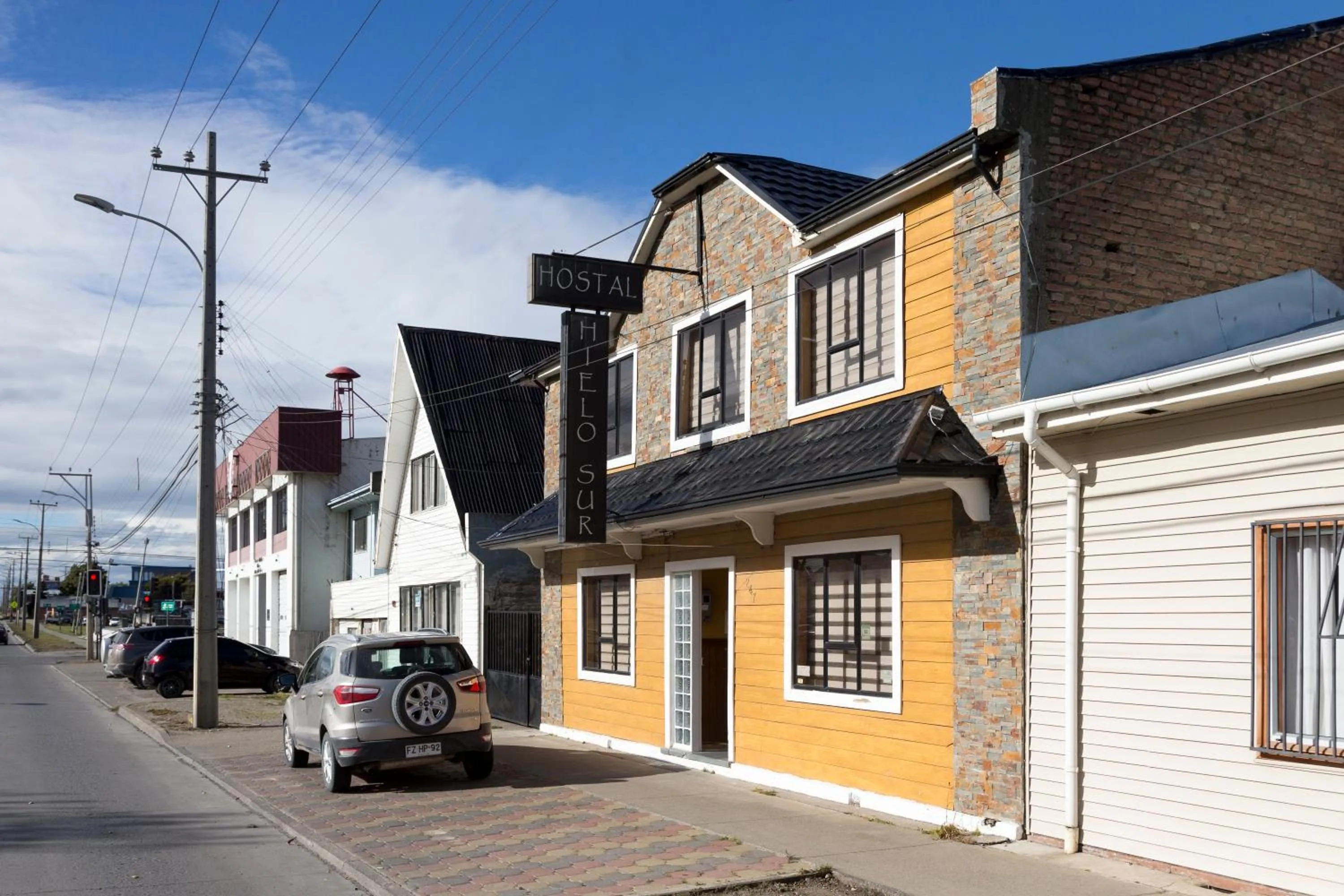 Facade/entrance in Hostal Hielo Sur