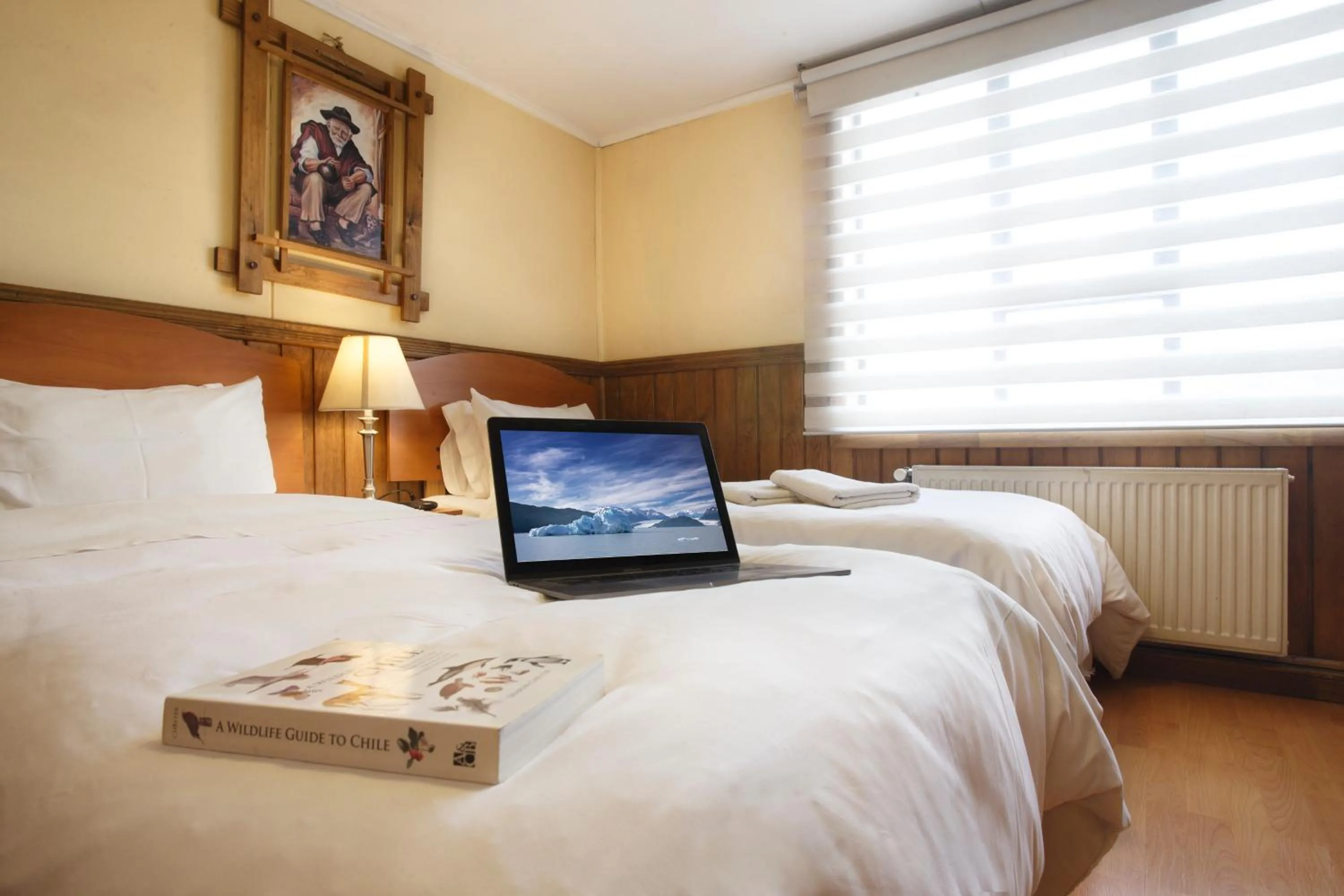 Bed in Hostal Hielo Sur