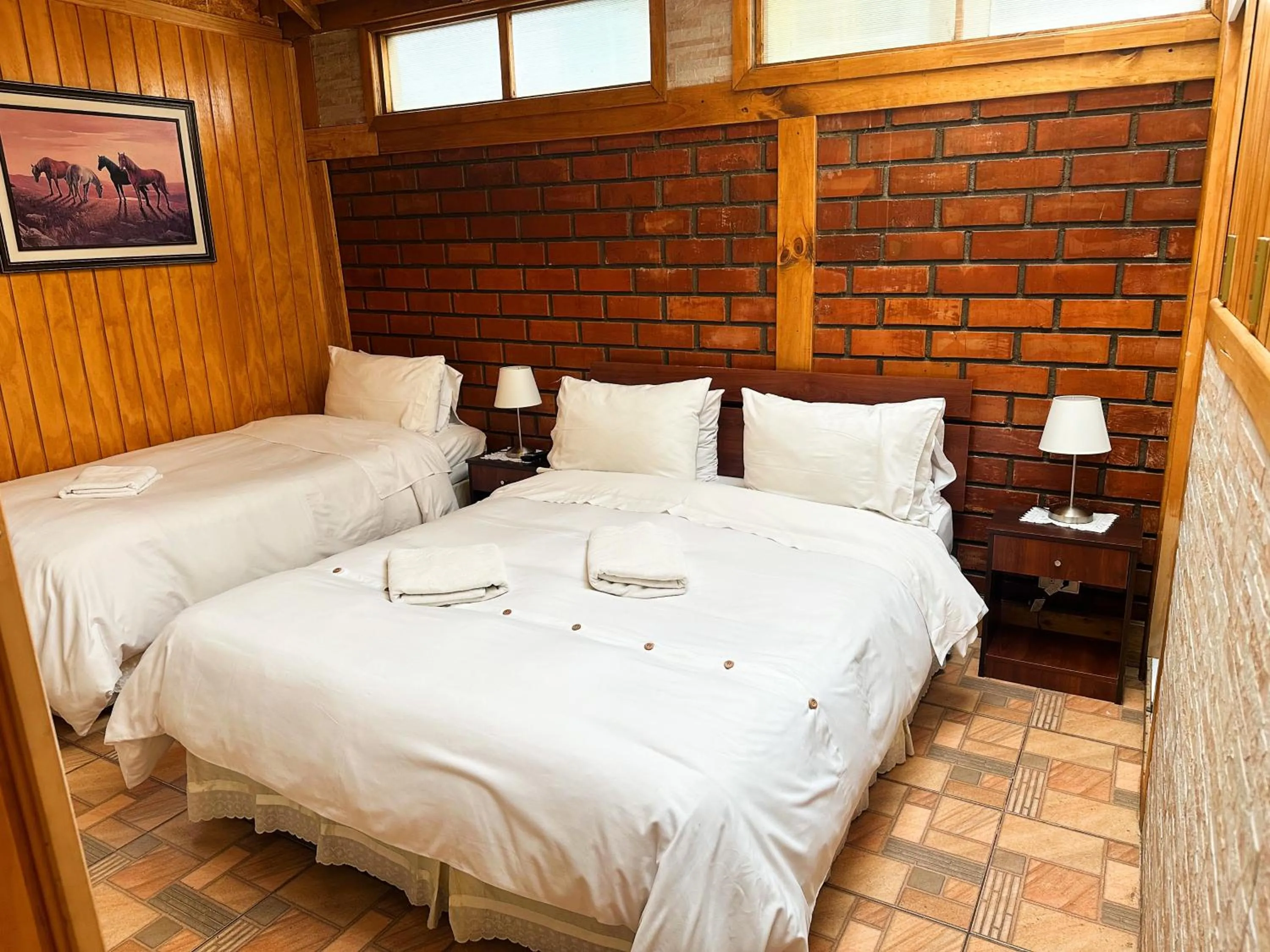 Bed in Hostal Hielo Sur