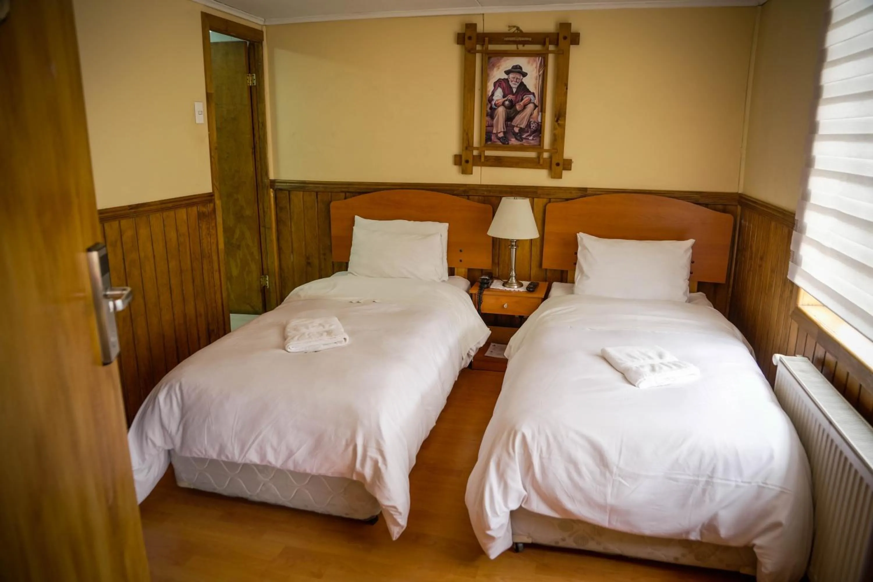 Bed in Hostal Hielo Sur