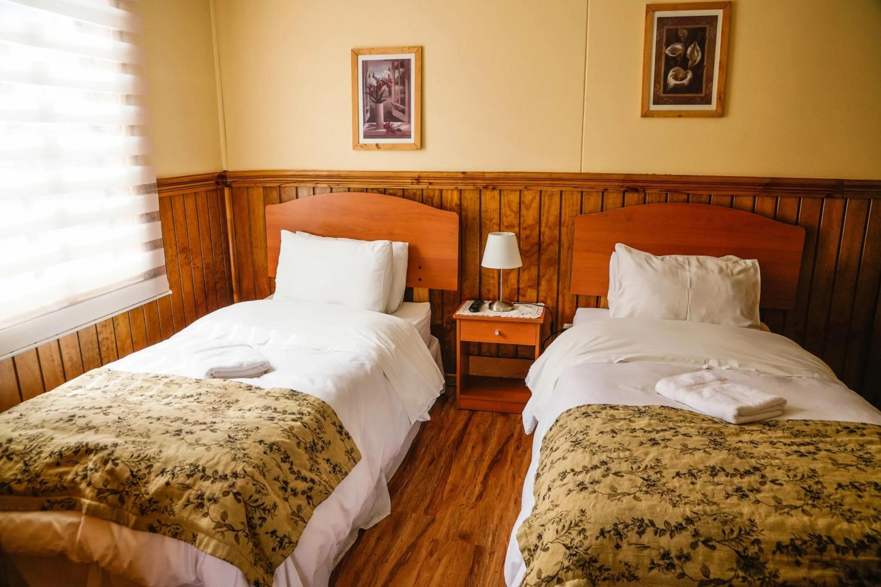 Bed in Hostal Hielo Sur