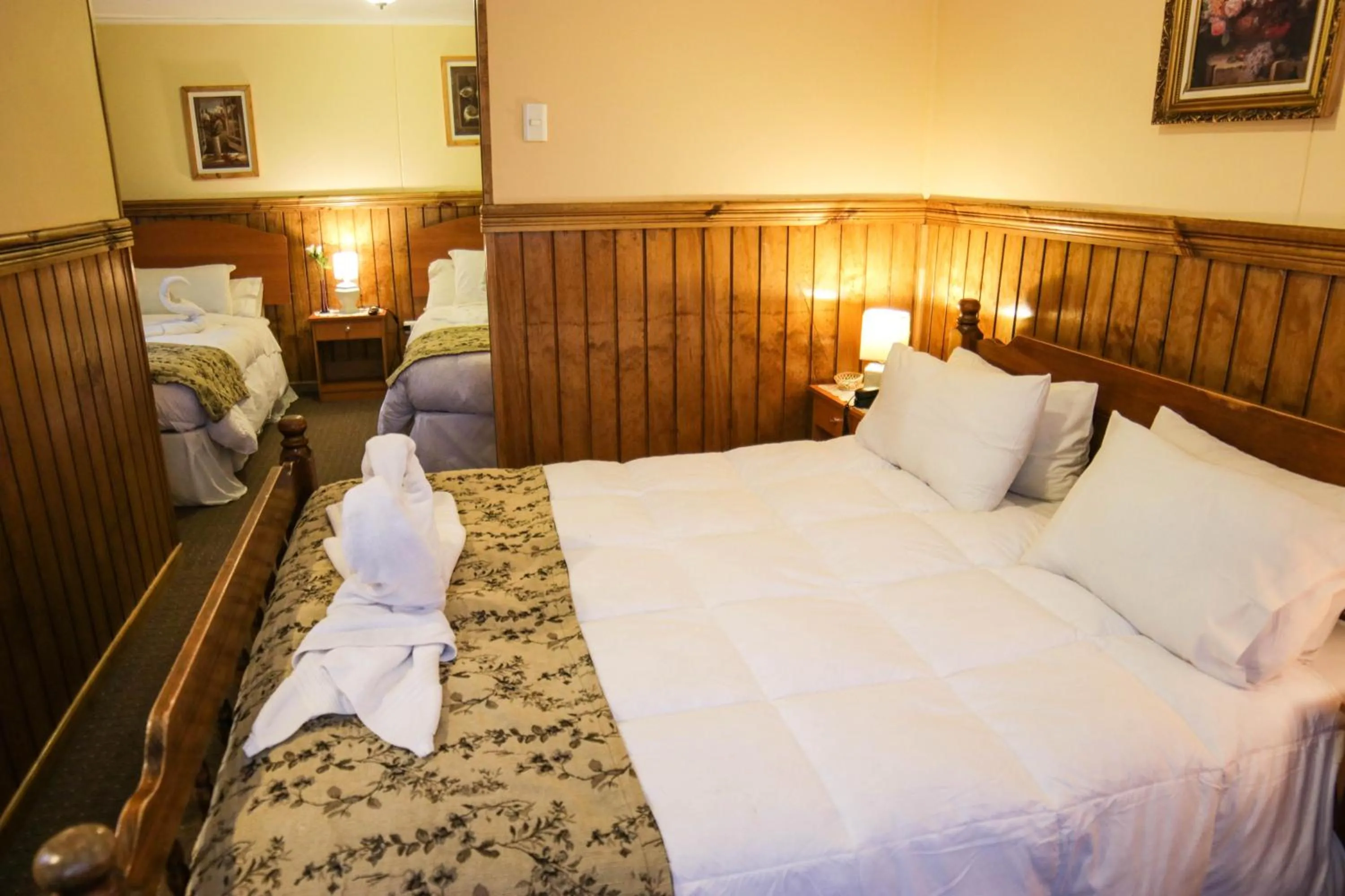 Bed in Hostal Hielo Sur