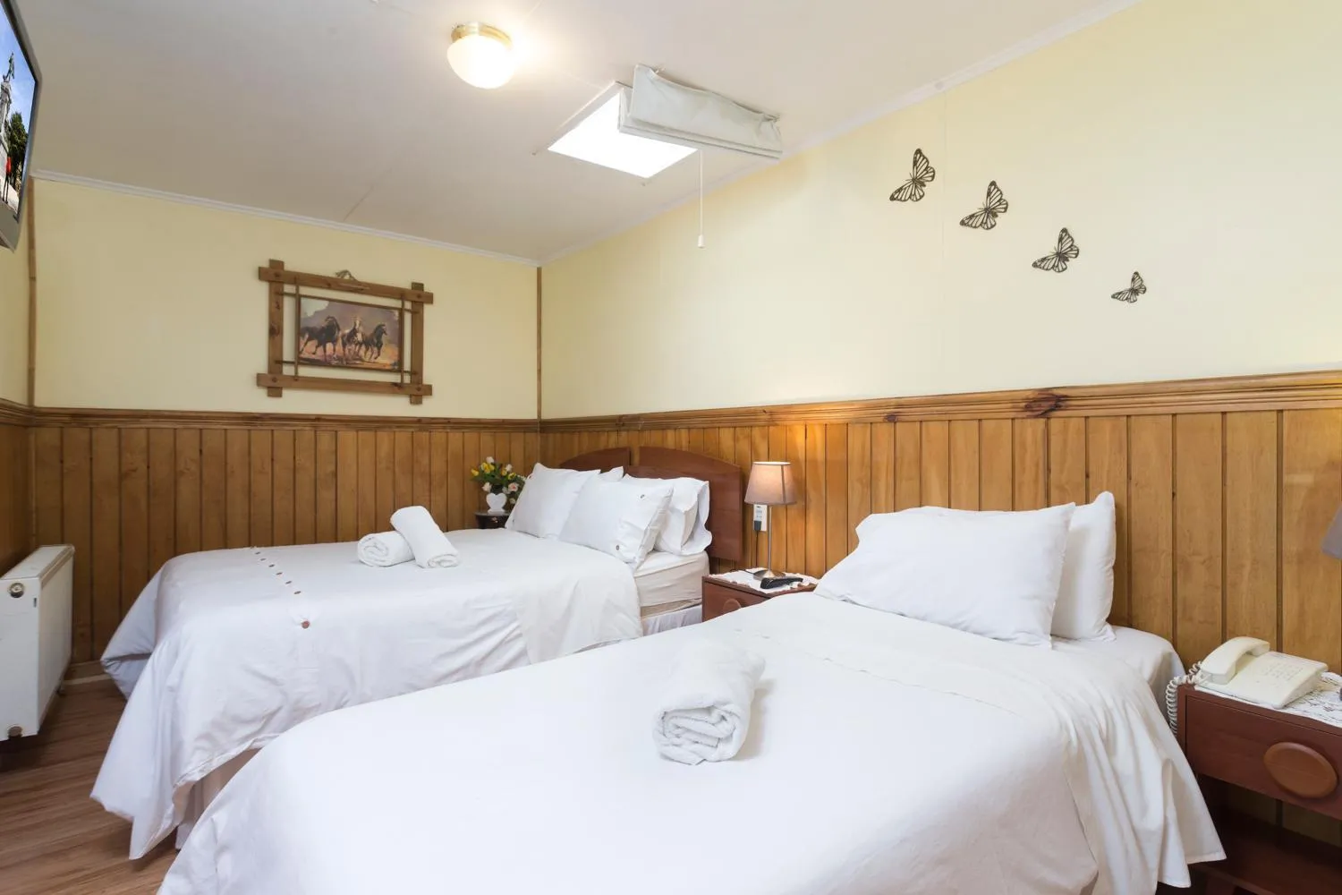 Bed in Hostal Hielo Sur