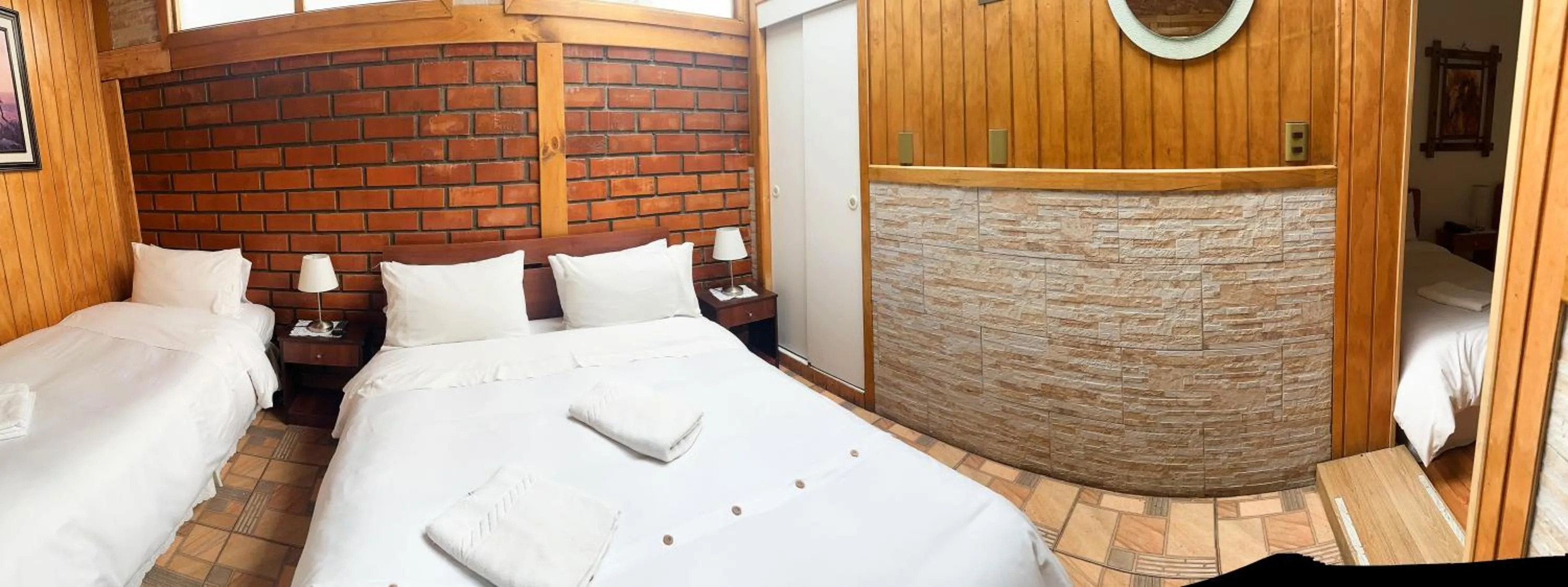 Bed in Hostal Hielo Sur
