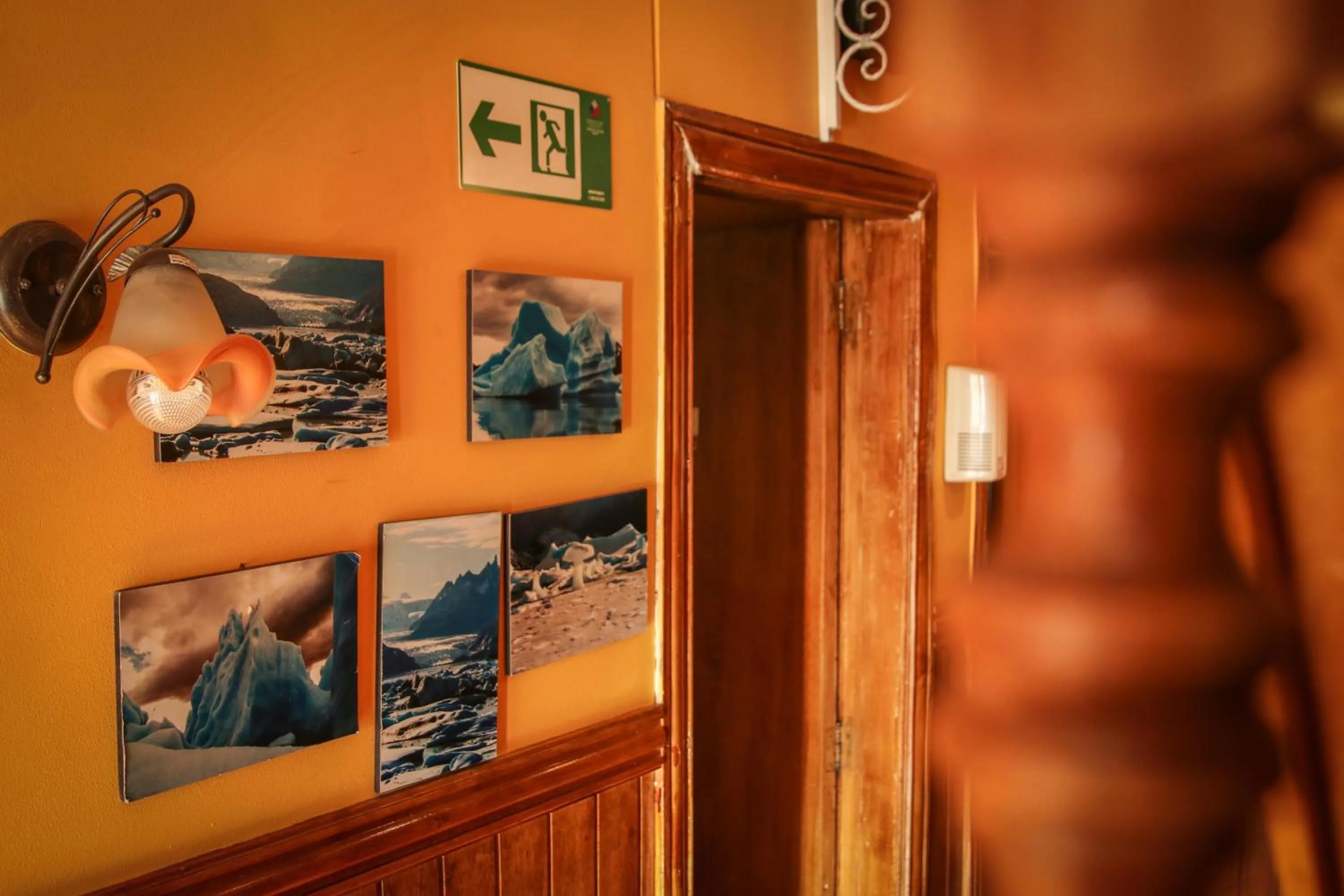 Decorative detail in Hostal Hielo Sur