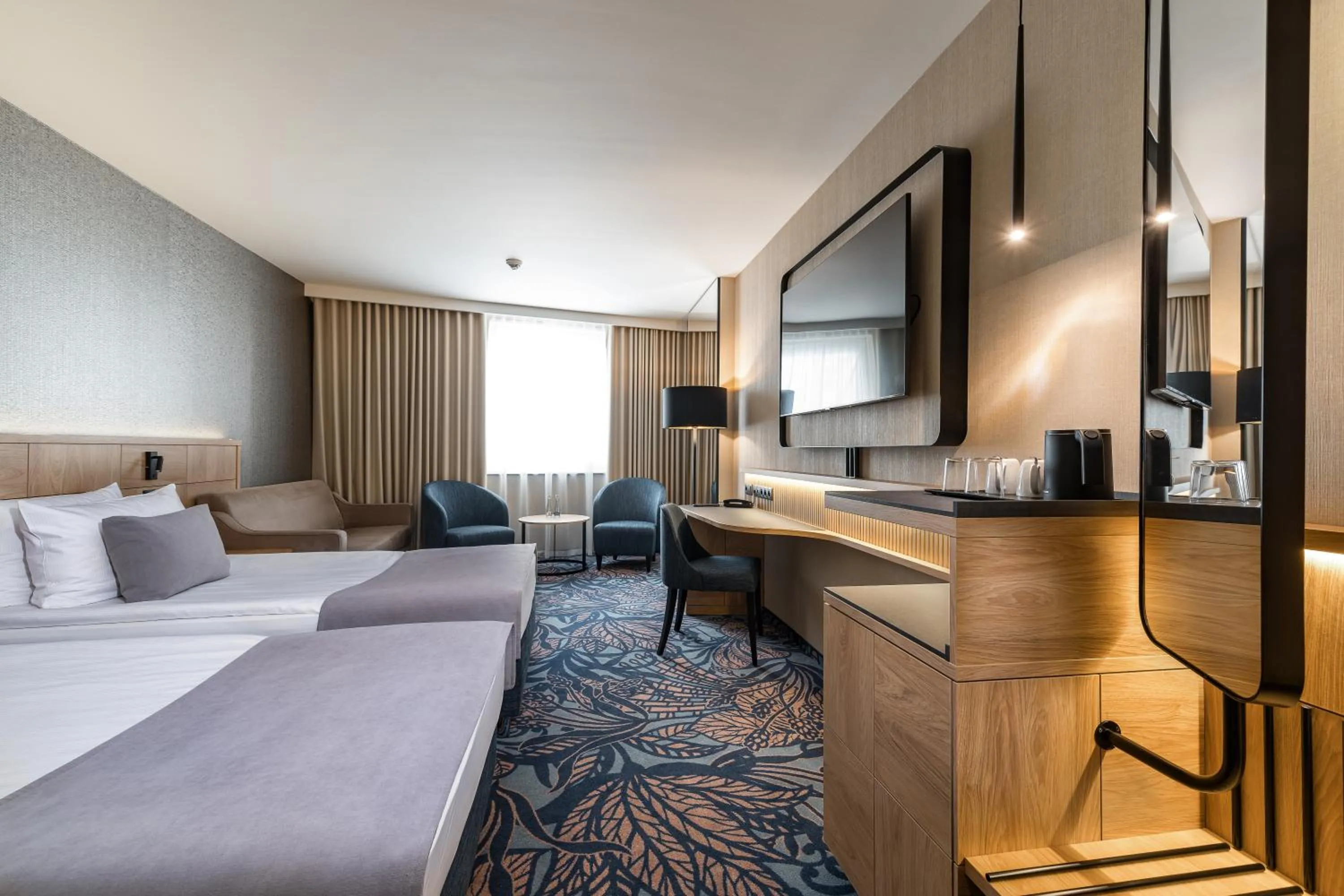 Bed in Airport Hotel Okęcie