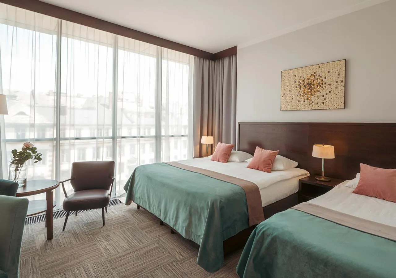 Bed in Europeum Hotel