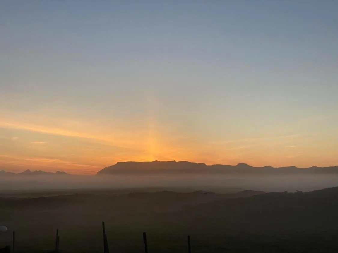 Sunset in Álftártunga Farm Guesthouse