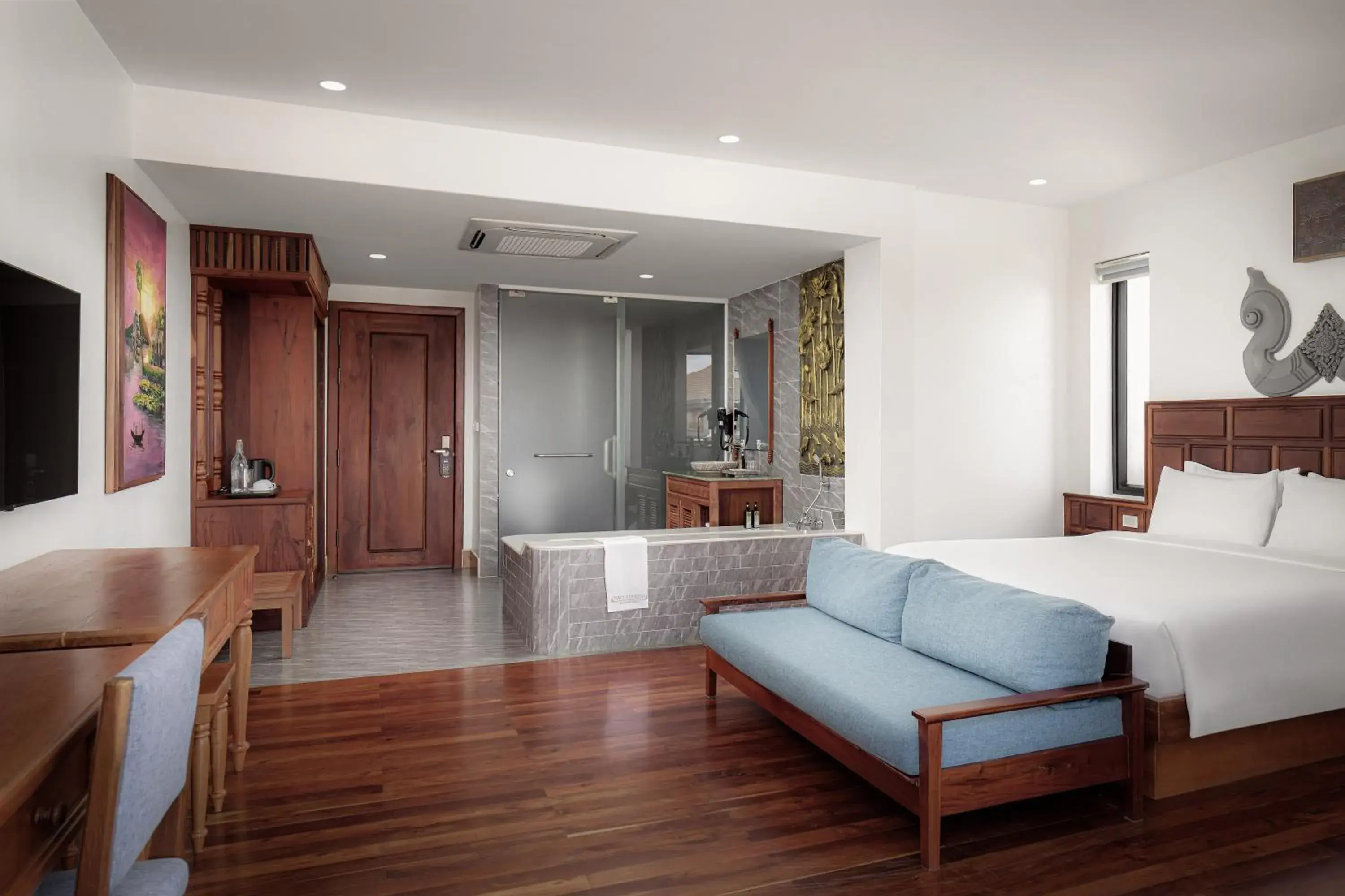 Bedroom, Bed in Two Seasons Siem Reap Hotel Bedroom, Bed in Two Seasons Siem Reap Hotel