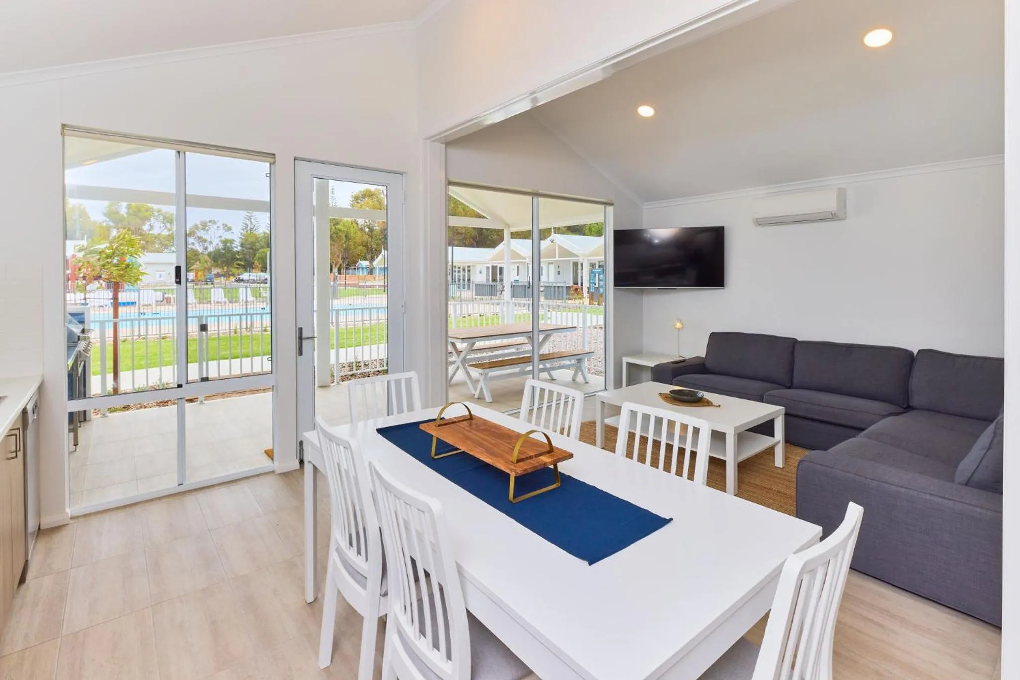 Living room in RAC Esperance Holiday Park