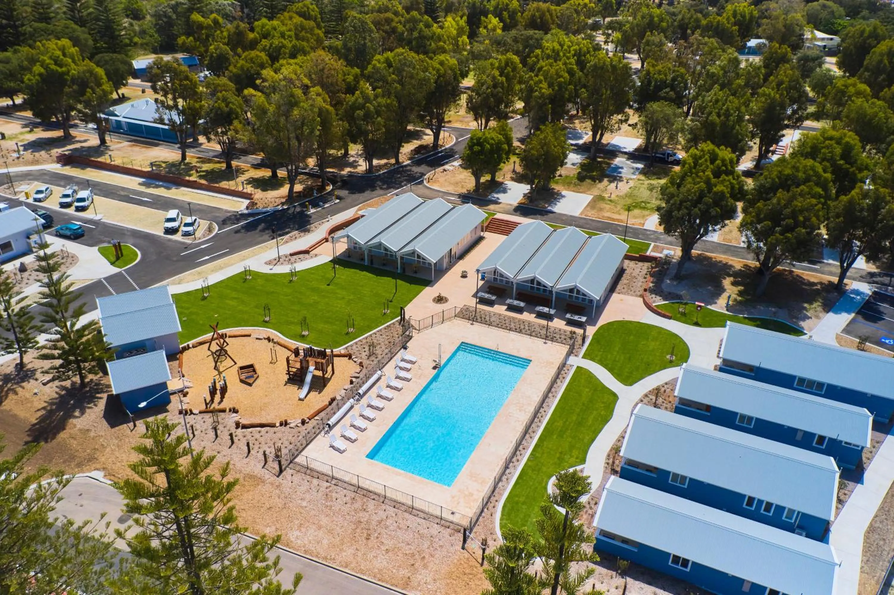 Bird's eye view in RAC Esperance Holiday Park