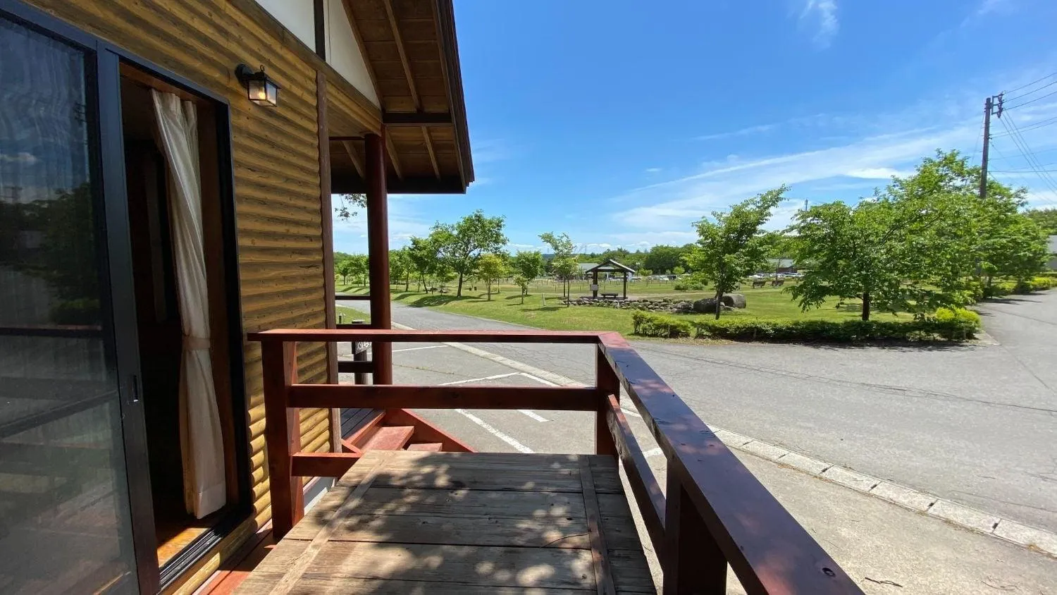 Balcony/Terrace in Tabinoteitaku Yakurai Cottage